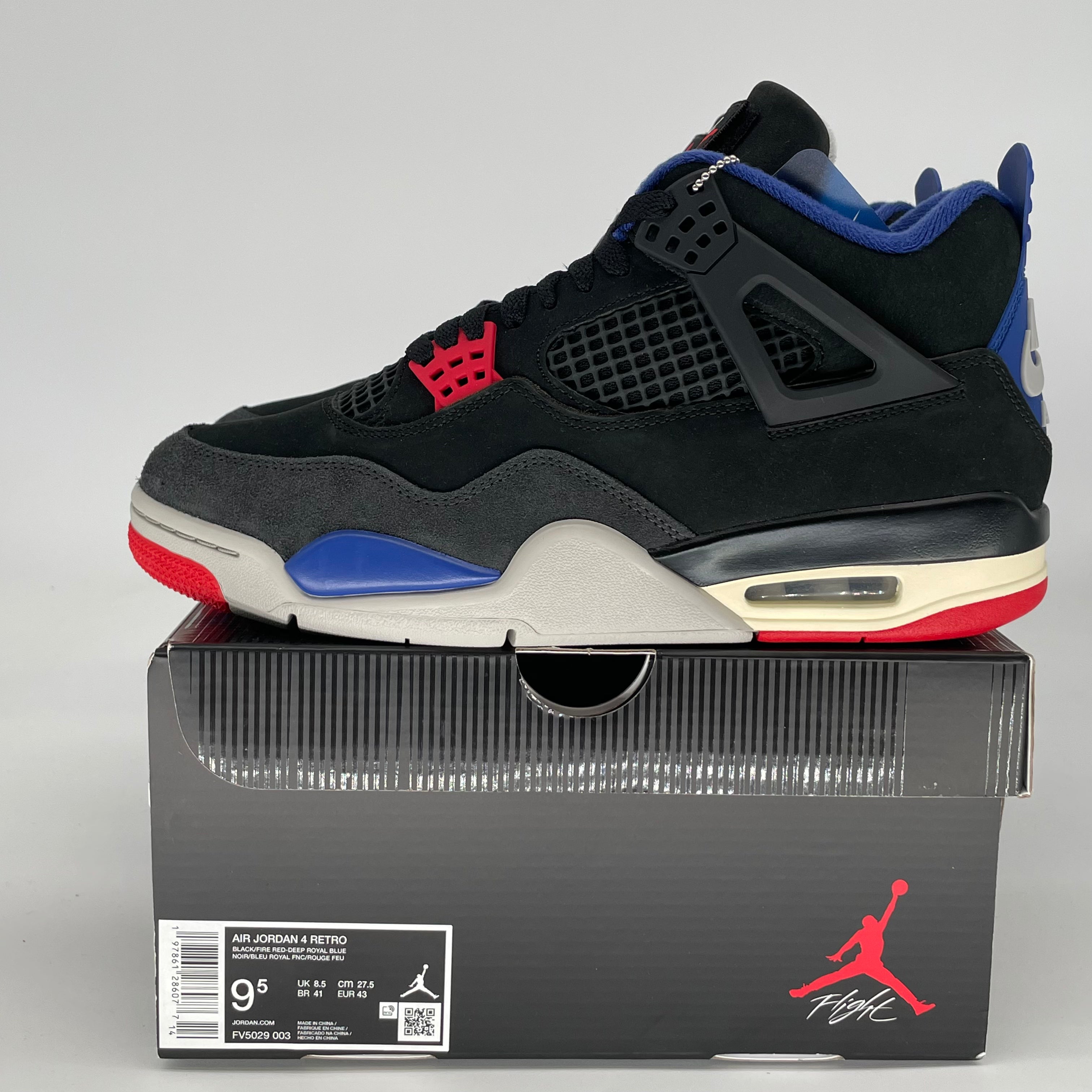 AIR JORDAN 4 RARE AIR (WHITE LETTERING) FV5029-003 SIZE 9.5/11W