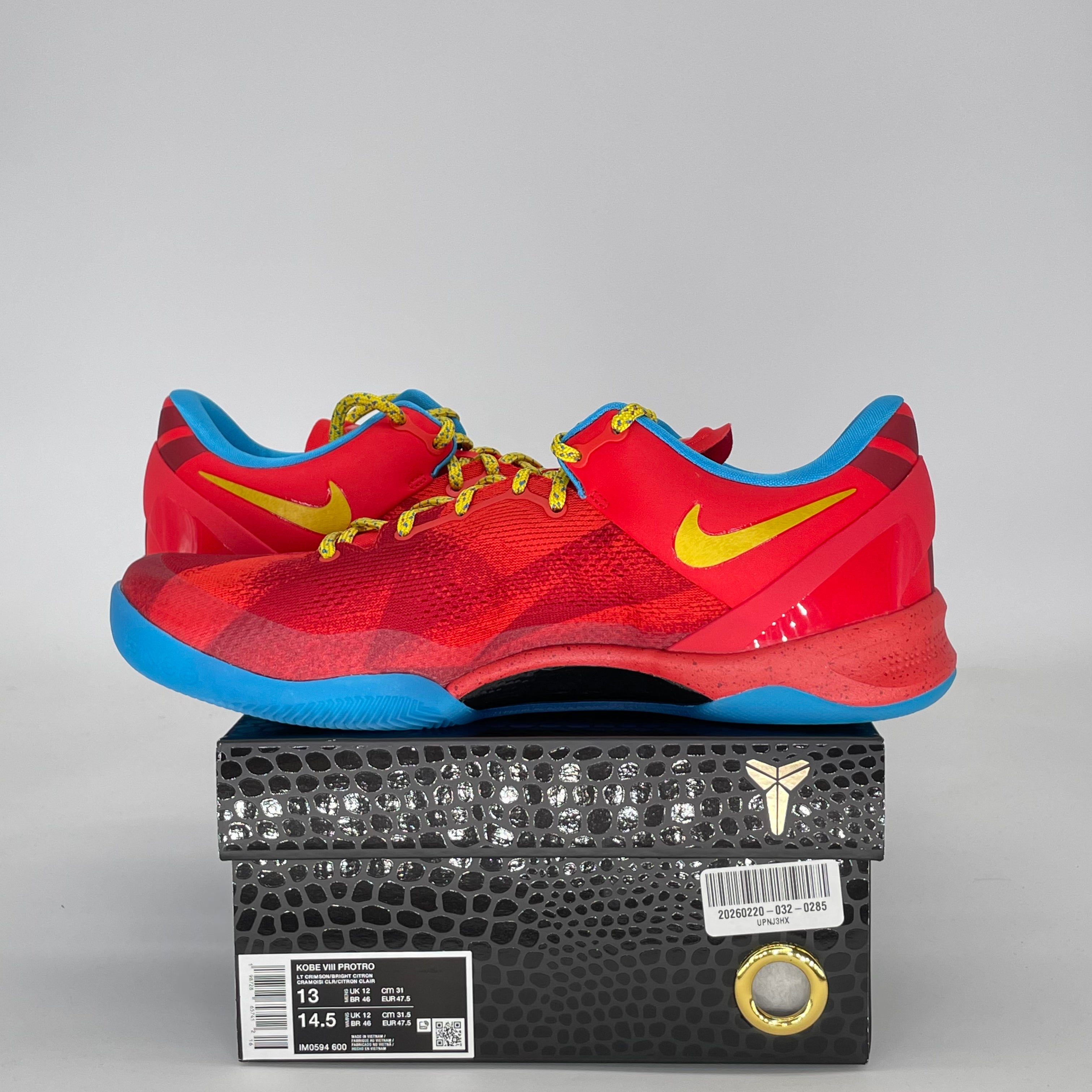 NIKE KOBE 8 PROTRO YEAR OF THE HORSE IM0594-600 SIZE 12/13.5W