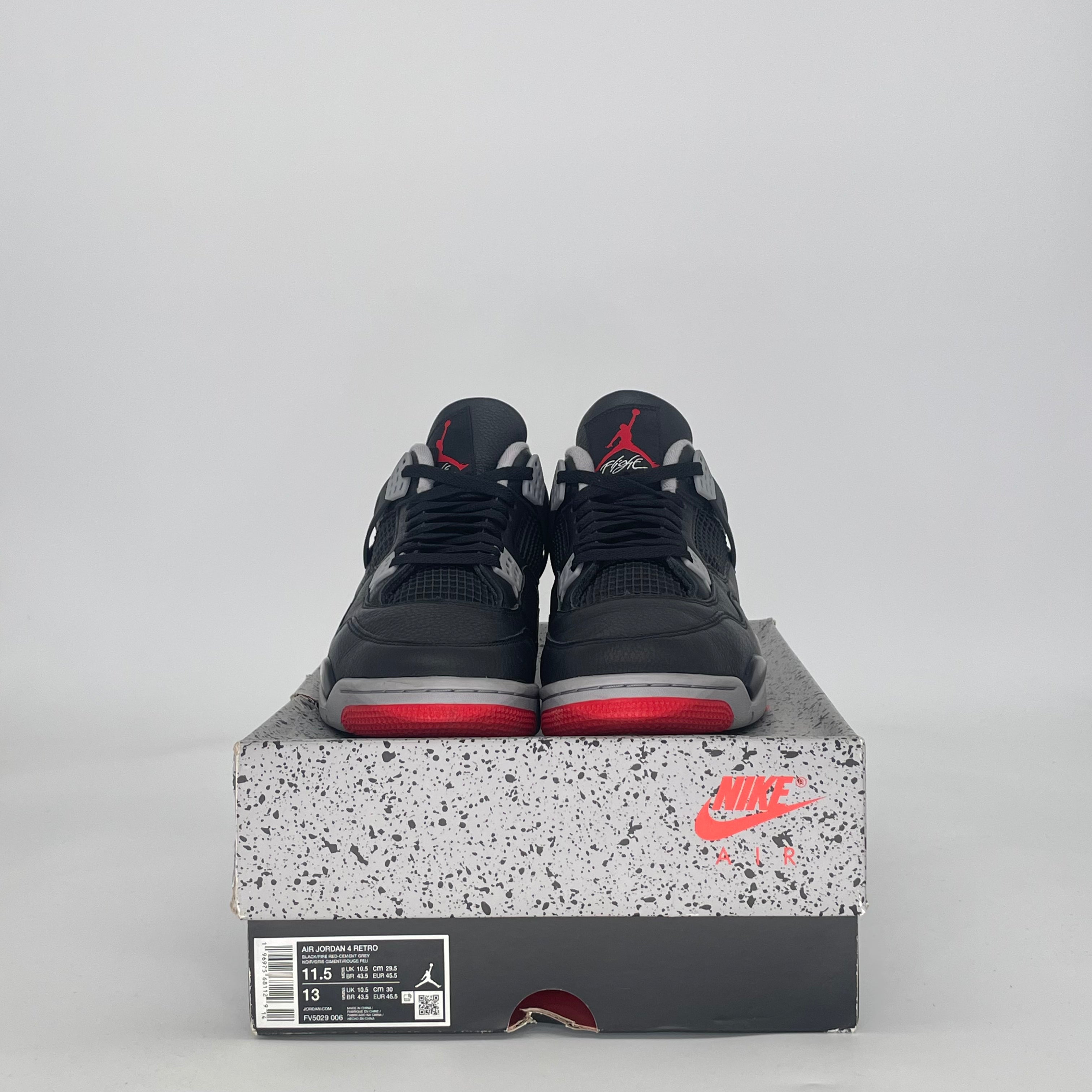 AIR JORDAN 4 BRED REIMAGINED FV5029-006 SIZE 11.5/13W