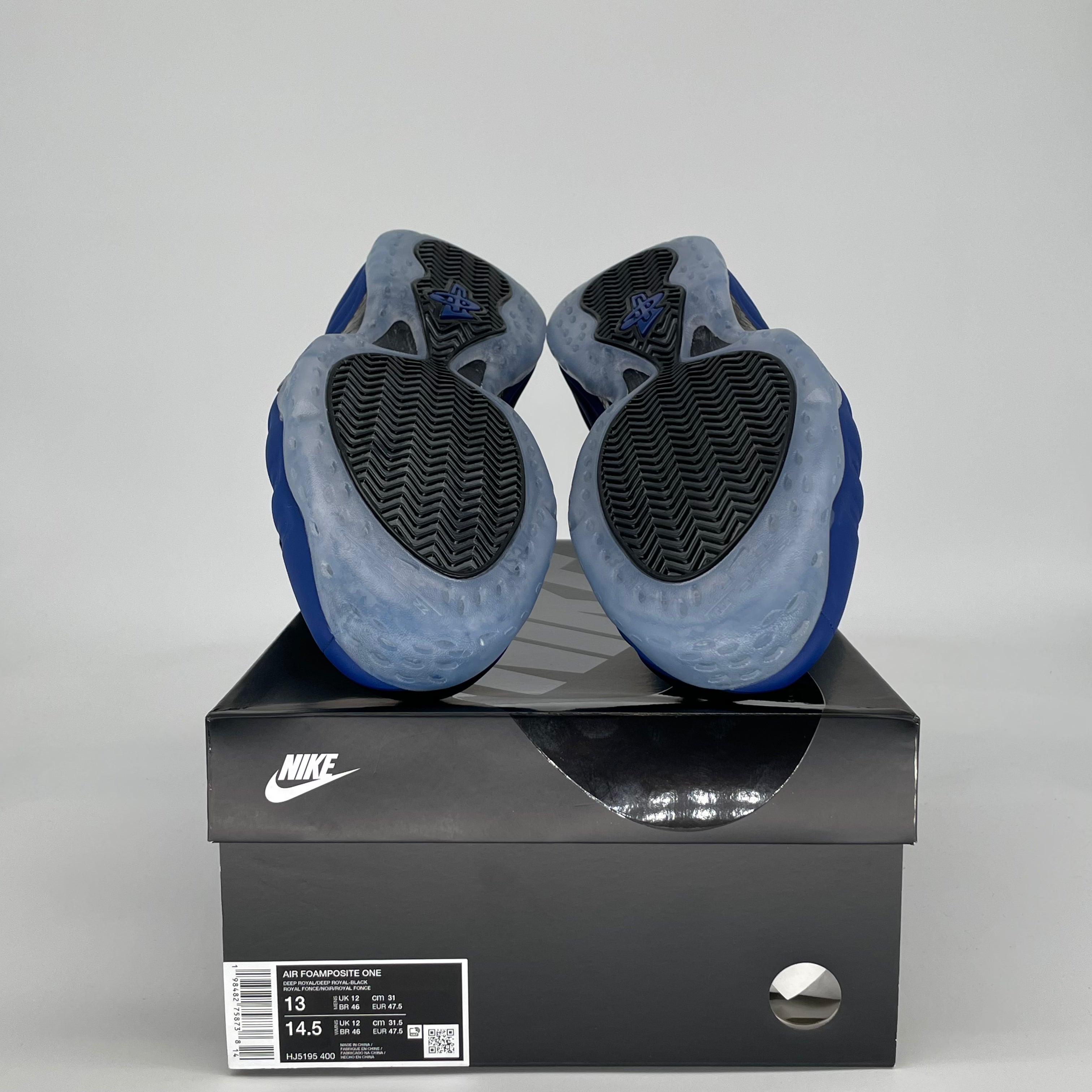 NIKE AIR FOAMPOSITE ONE DEEP ROYAL HJ5195-400 SIZE 13/14.5W