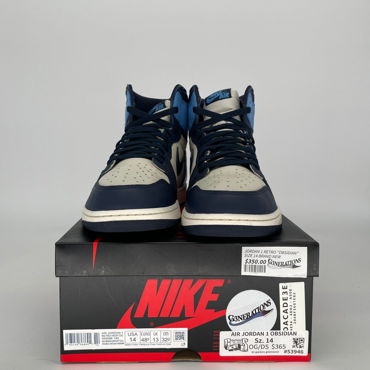 Jordan 1 Retro High Obsidian