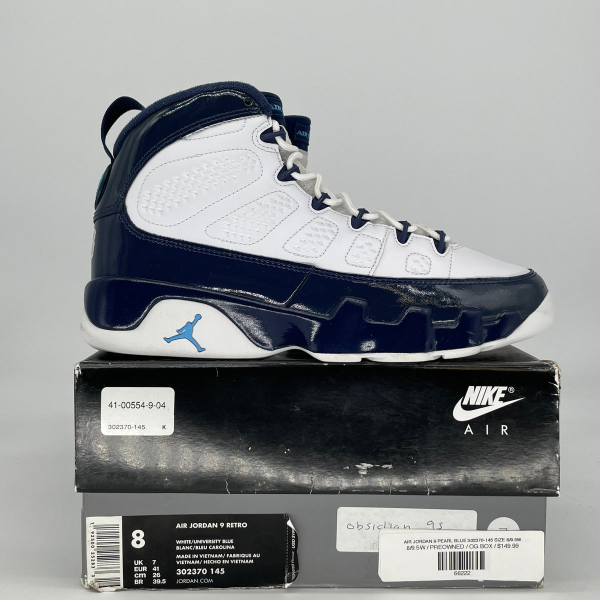 Jordan 9 Retro Pearl Blue