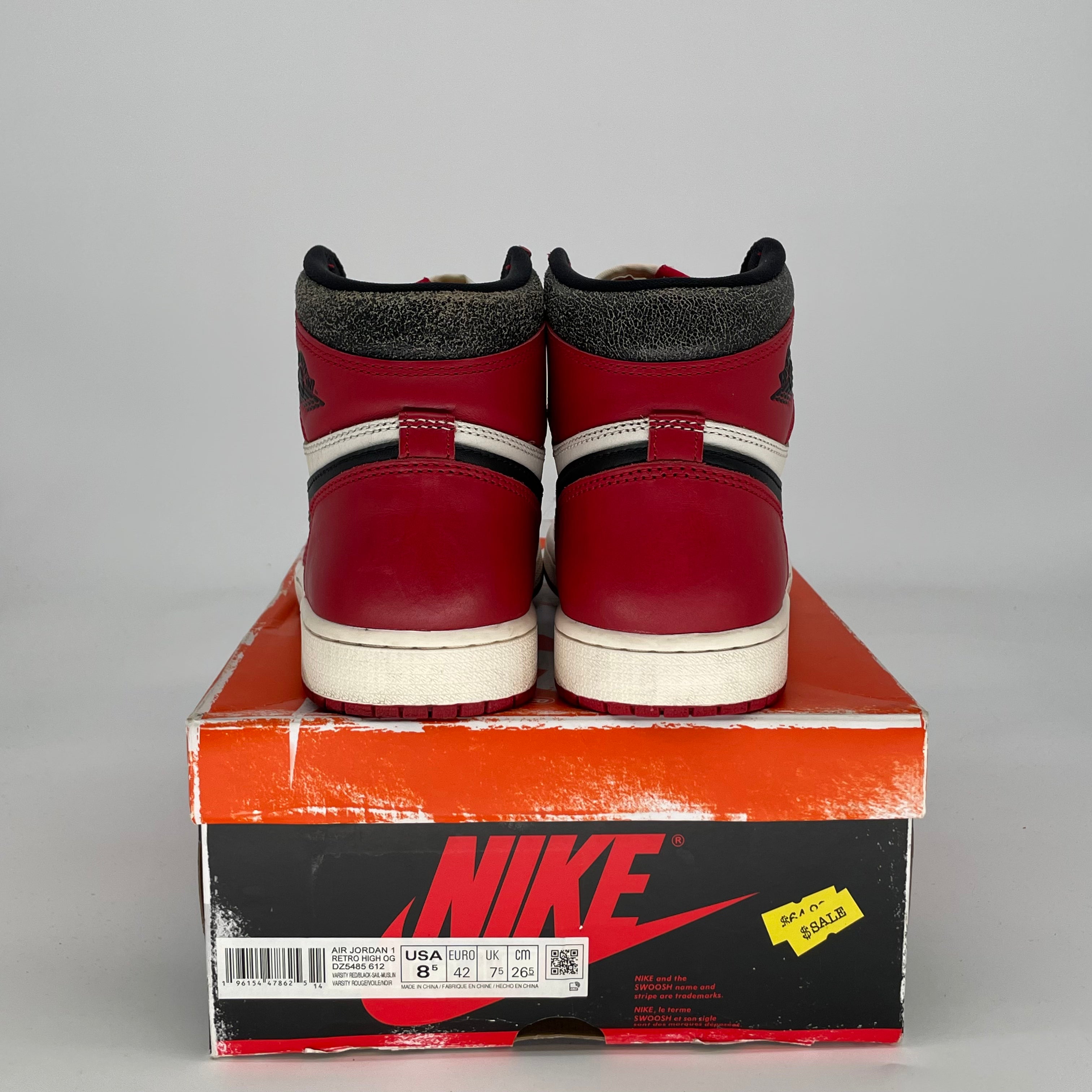 AIR JORDAN 1 CHICAGO LOST AND FOUND DZ5485-612 SIZE 8.5/10W