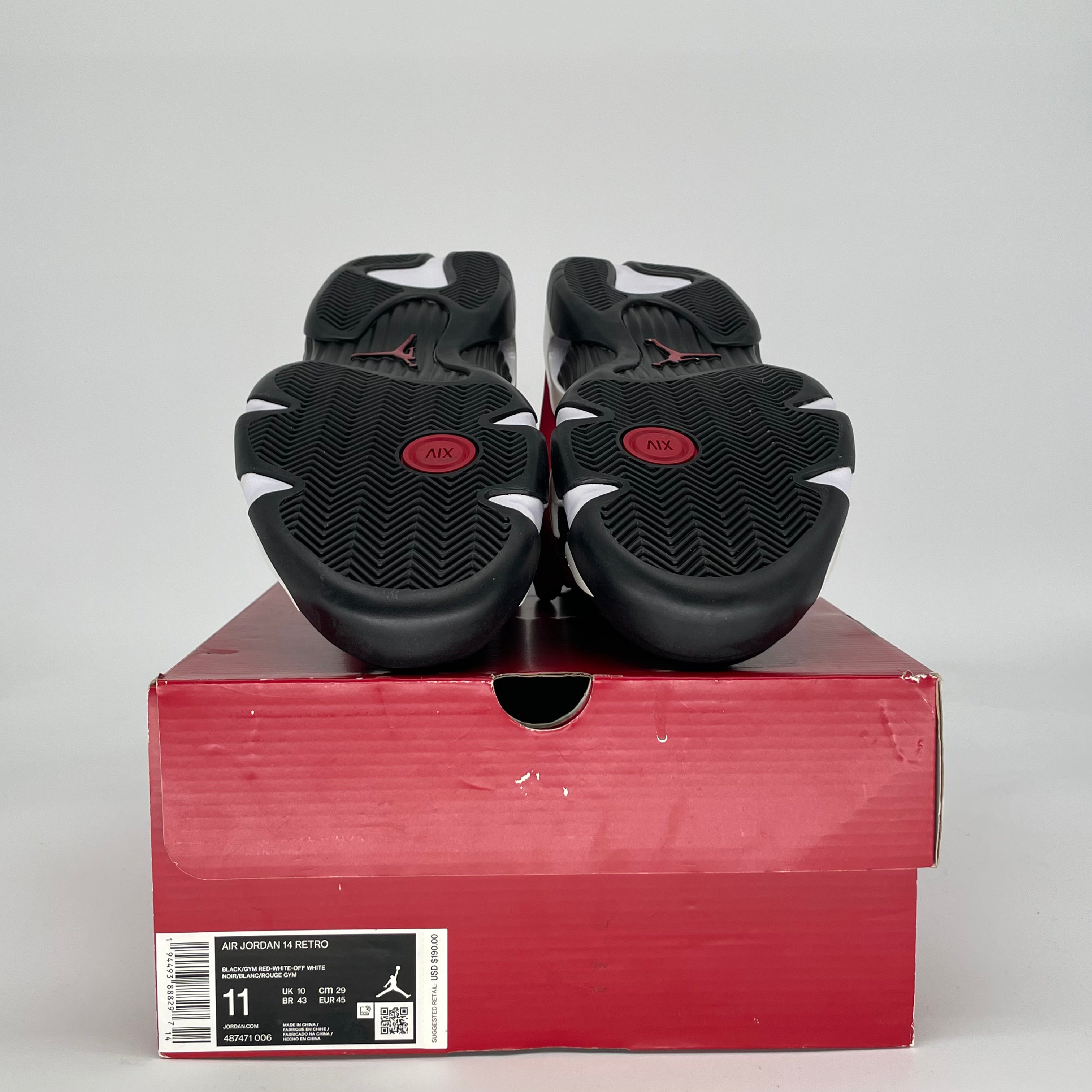 AIR JORDAN 14 GYM RED TORO 487471-006 SIZE 11/12.5W