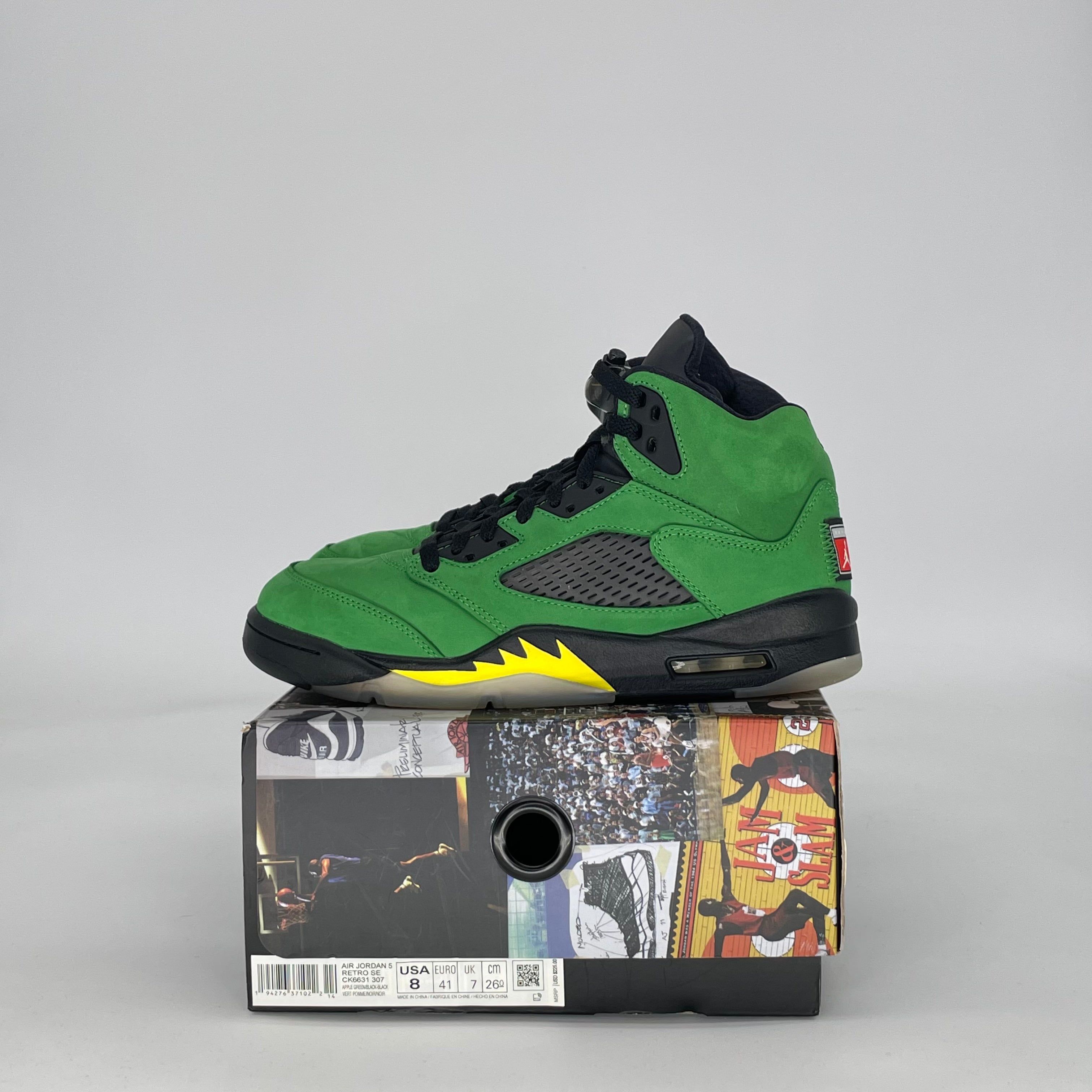 AIR JORDAN 5 SE OREGON CK6631-307 SIZE 8/9.5W