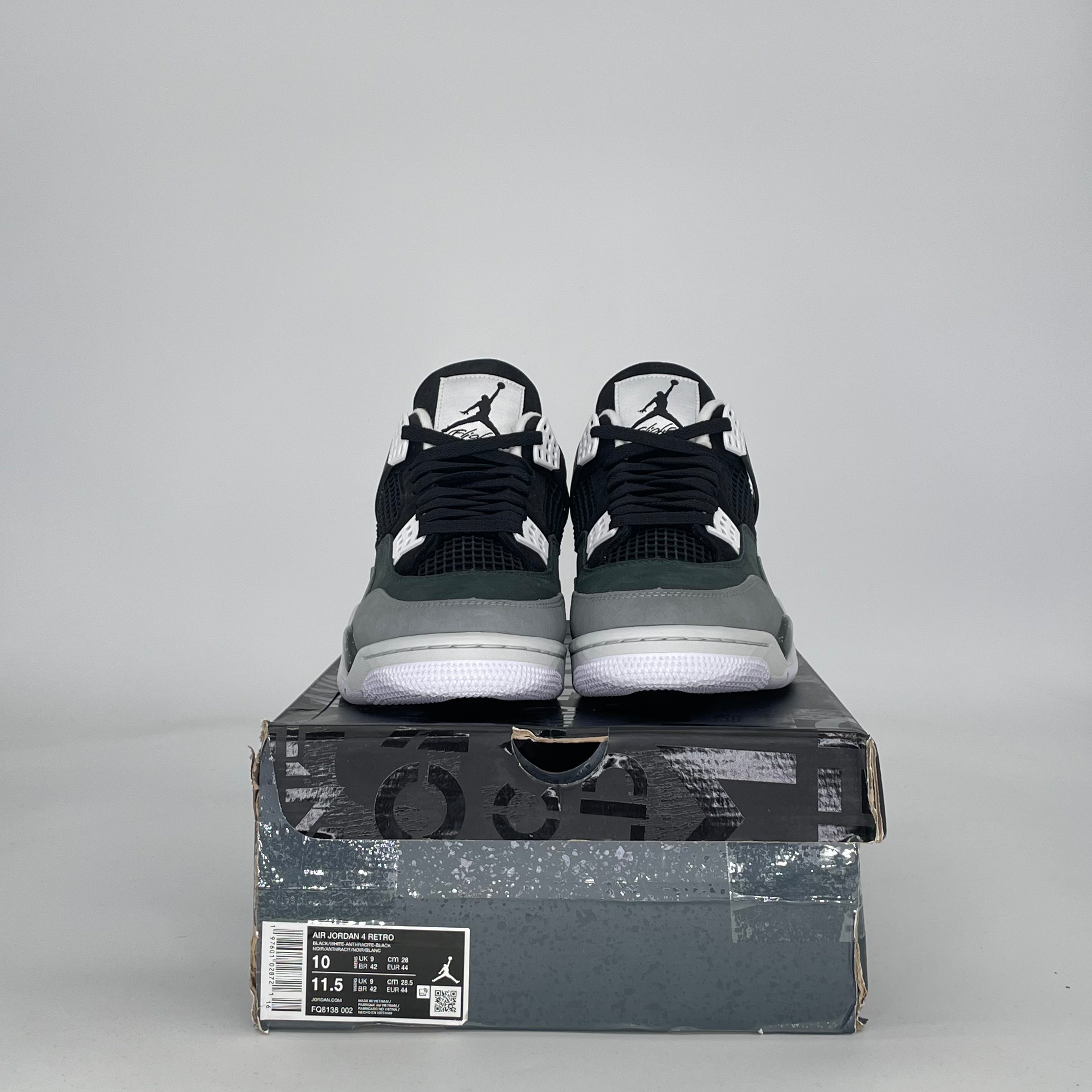 AIR JORDAN 4 FEAR FQ8138-002 SIZE 10/11.5W