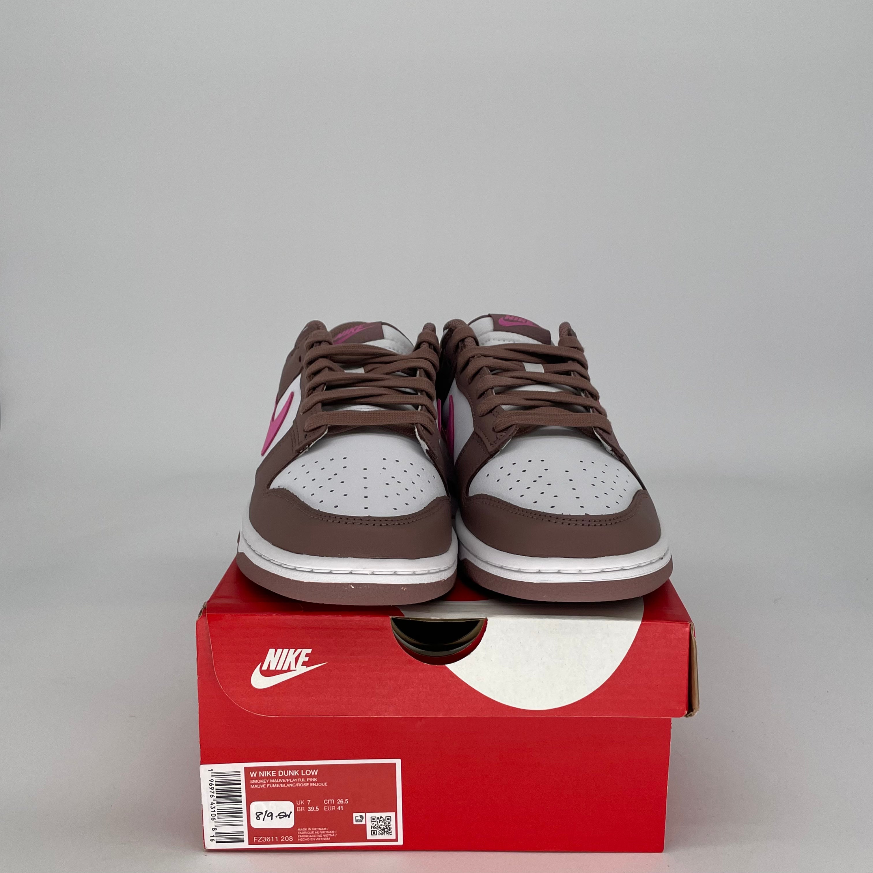 NIKE DUNK LOW SMOKEY MAUVE W FZ3611-208 SIZE 8/9.5W