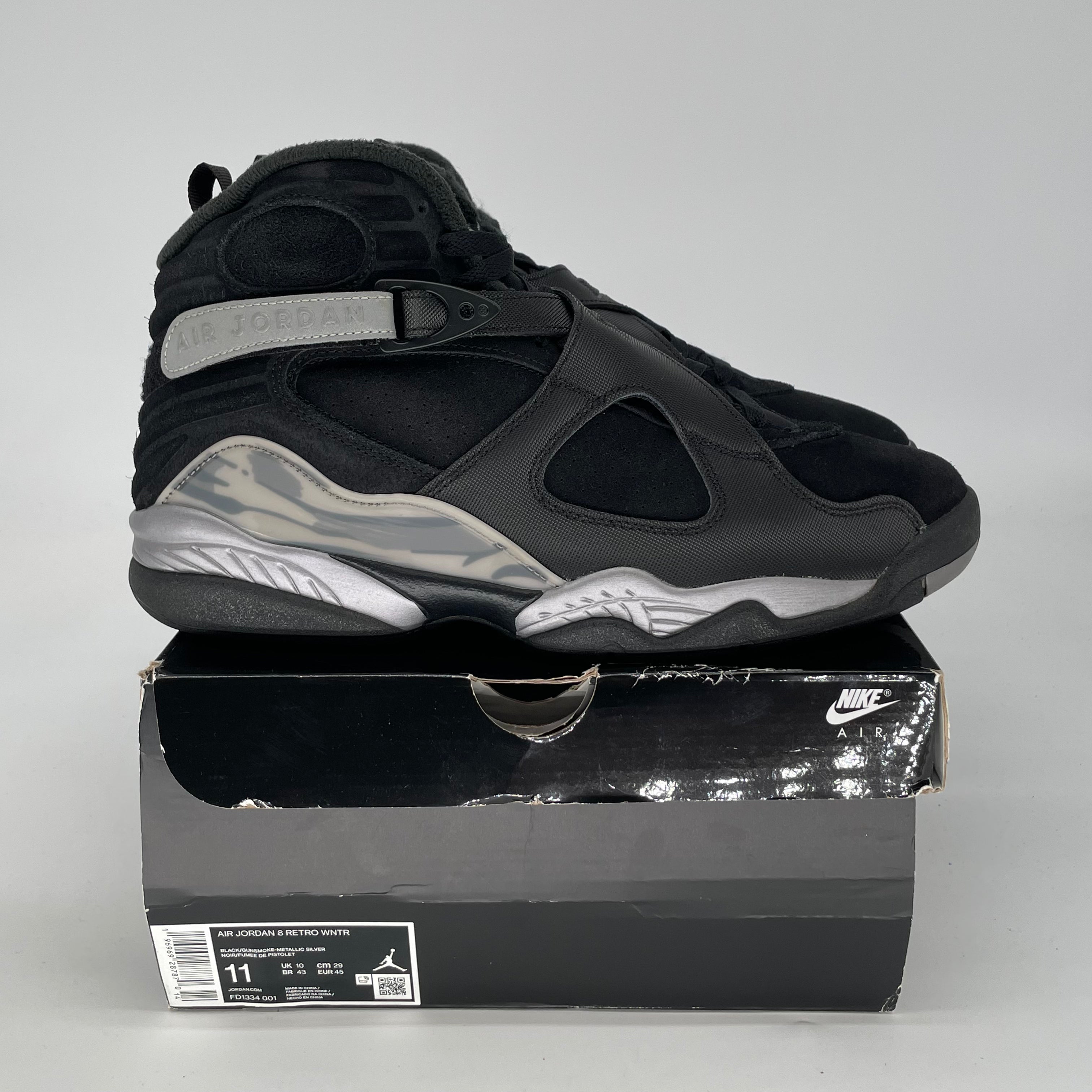 AIR JORDAN 8 WINTERIZED GUNSMOKE SIZE 11/12.5W FD1334-001