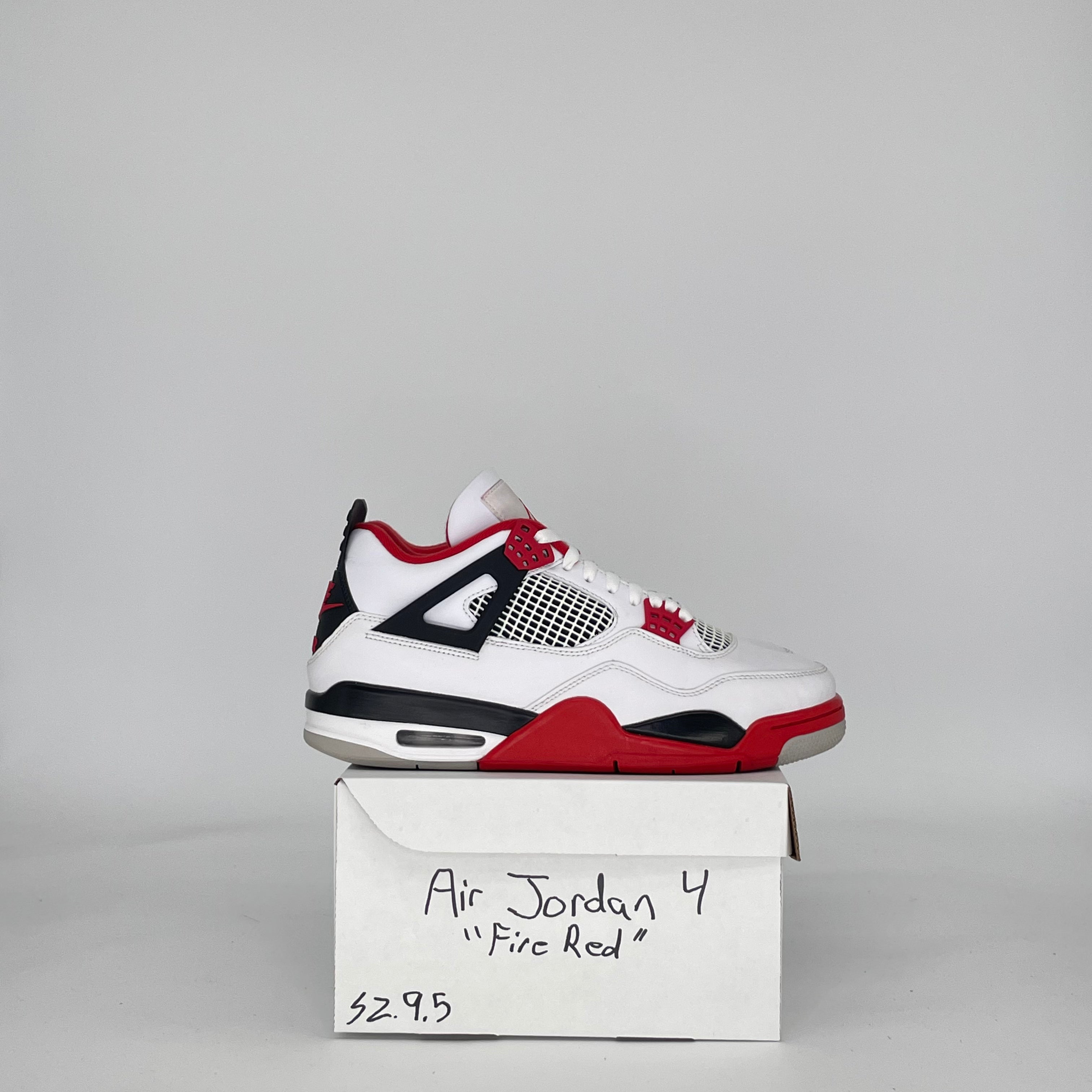 AIR JORDAN 4 FIRE RED (2020) DC7770-160 SIZE 9.5/11W