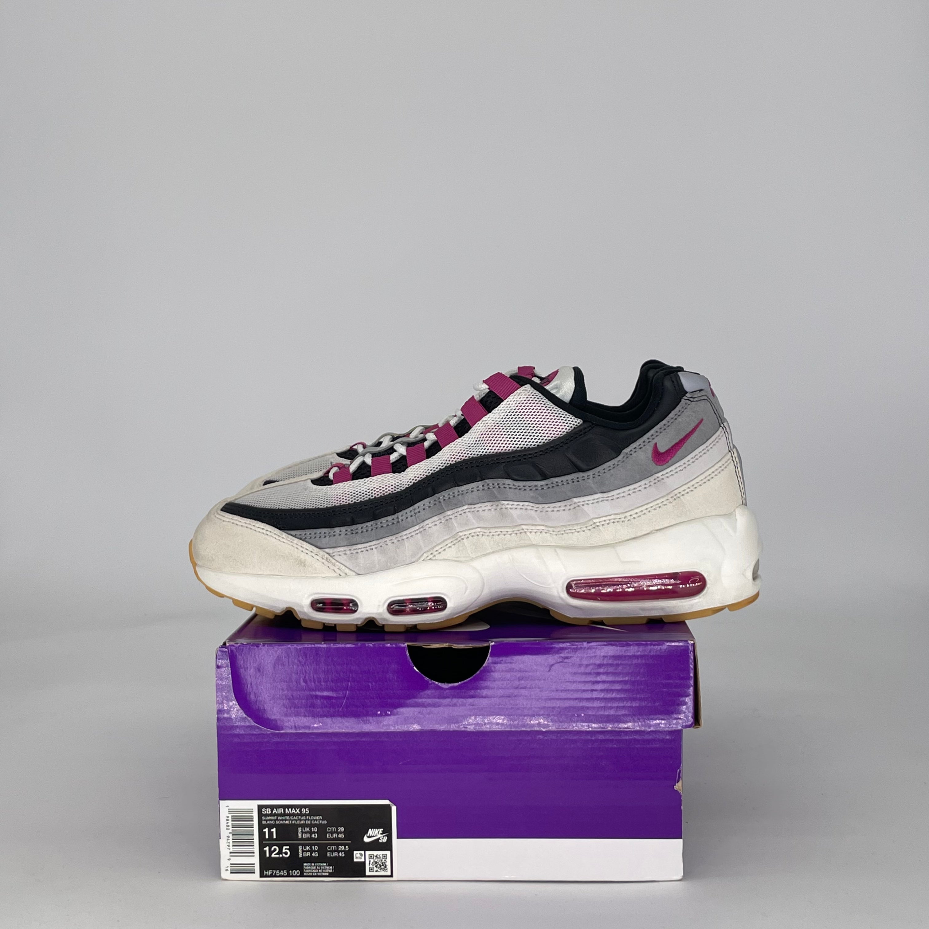 NIKE AIR MAX 95 SB CACTUS FLOWER HF7545-100 SIZE 11/12.5W