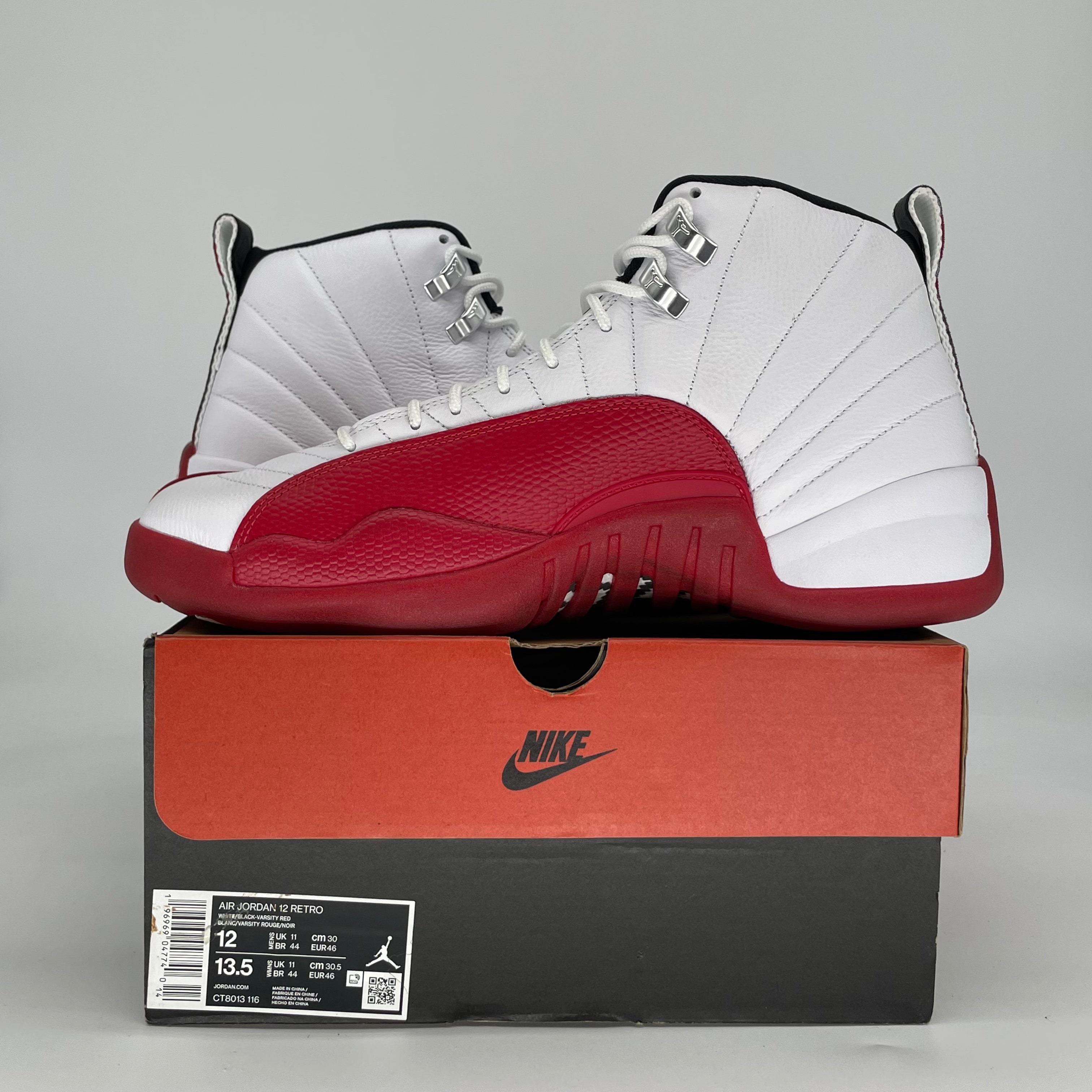 AIR JORDAN 12 CHERRY 2023 CT8013-116 SIZE 12/13.5W