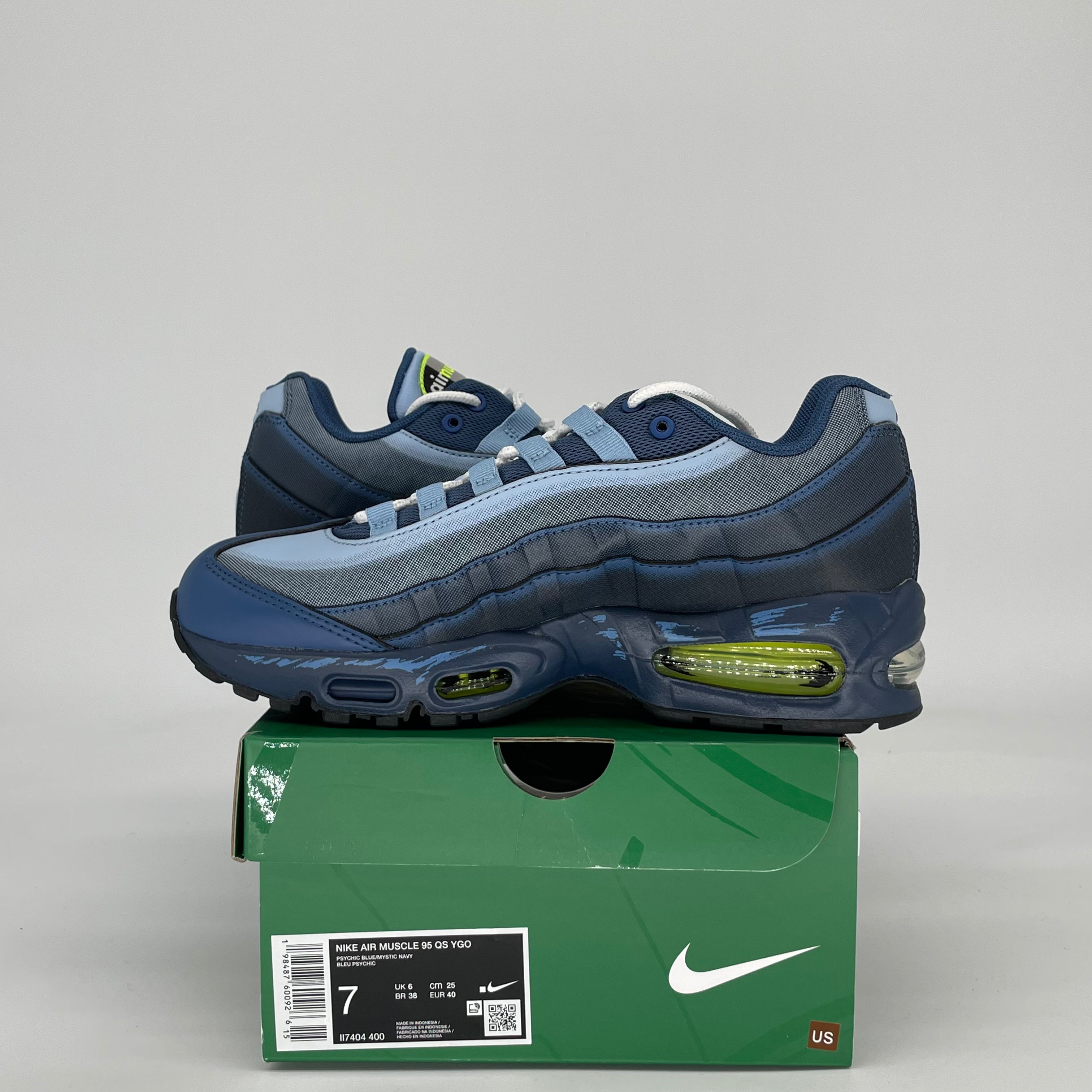 NIKE AIR MAX MUSCLE 95 YU-GI-OH! JOEY WITH PROMO CARD II7404-400 SIZE 7/8.5W