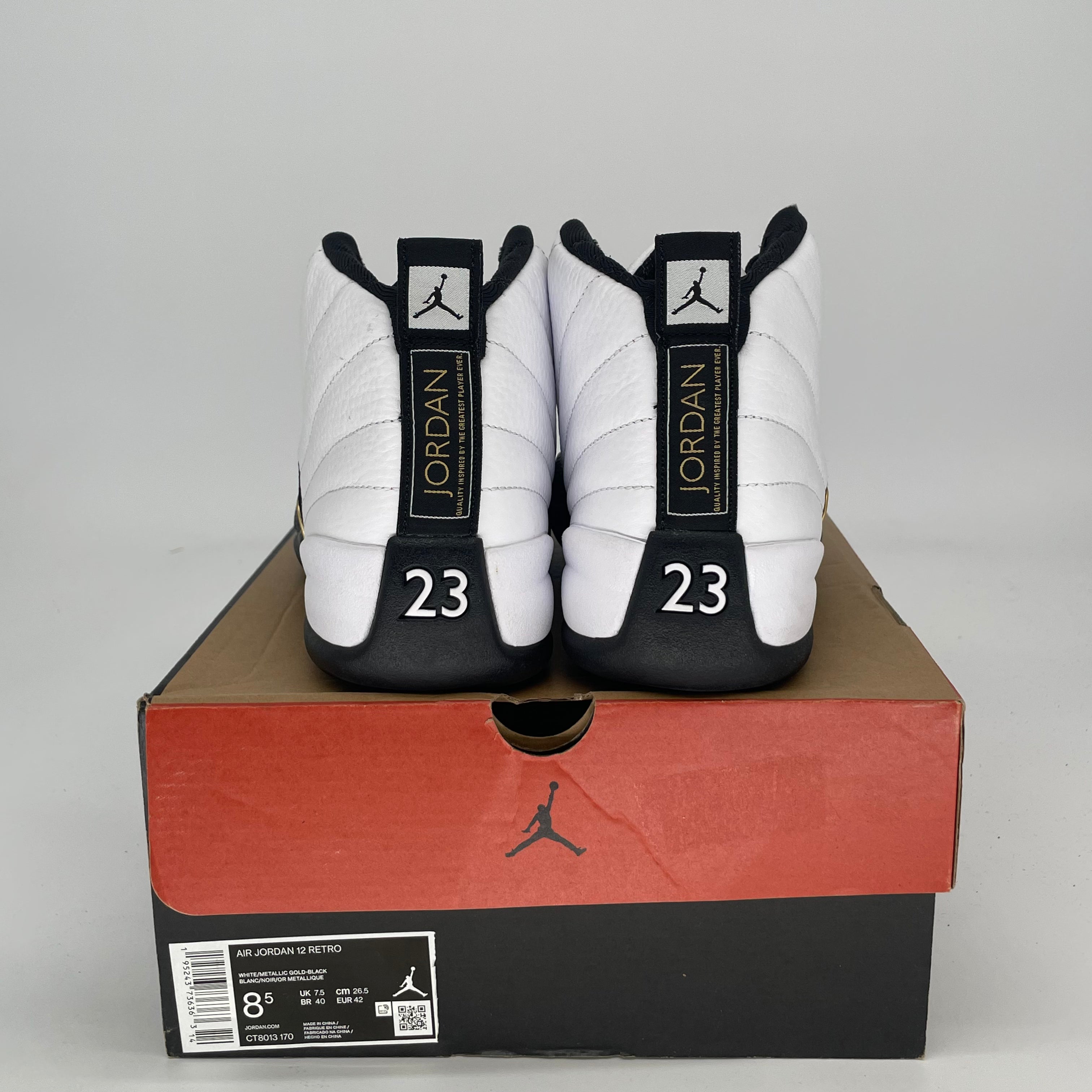 AIR JORDAN 12 ROYALTY TAXI CT8013-170 SIZE 8.5/10W