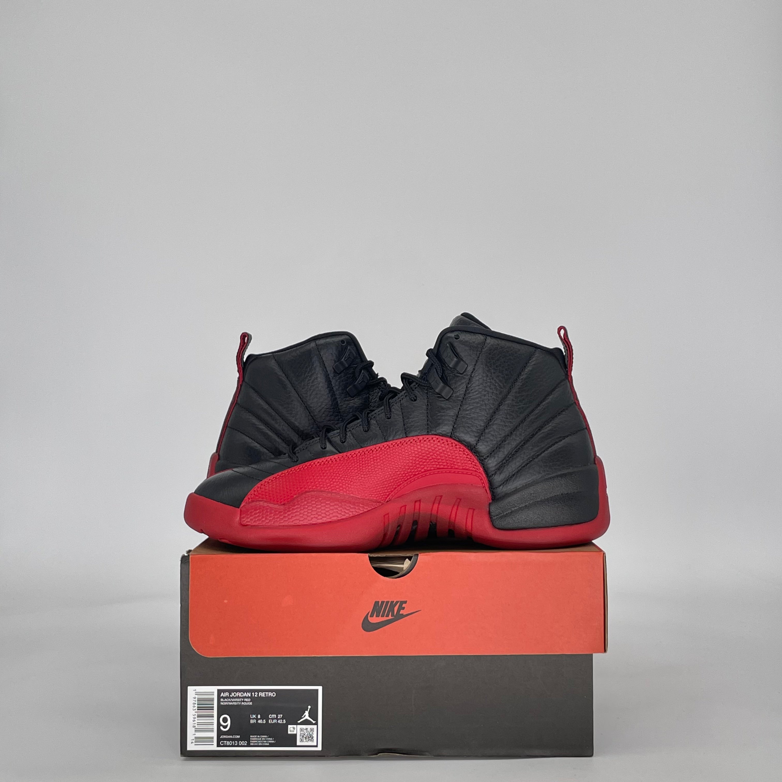 AIR JORDAN 12 FLU GAME CT8013-002 SIZE 9/10.5W