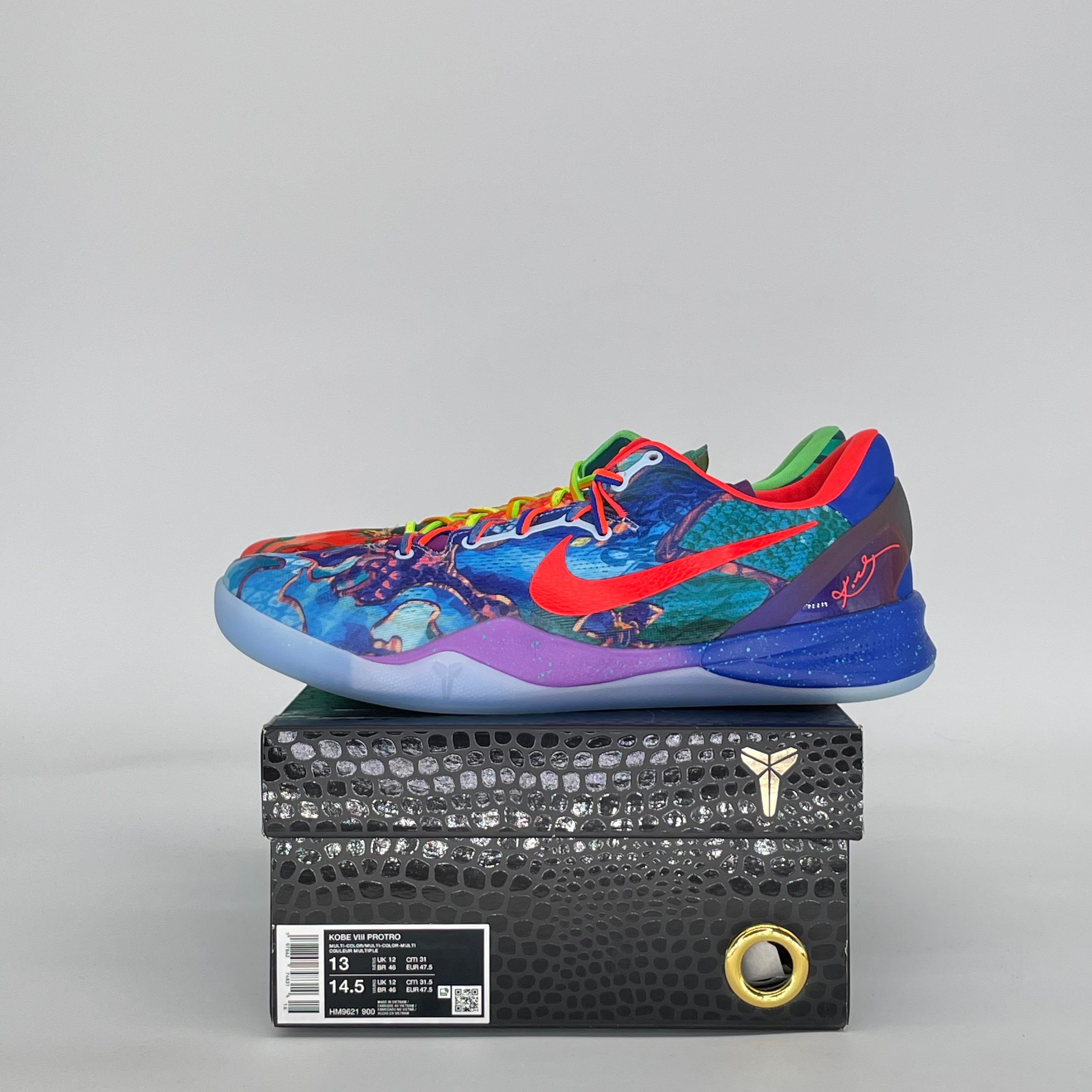 NIKE KOBE 8 PROTRO WHAT THE HM9621-900 SIZE 13/14.5W