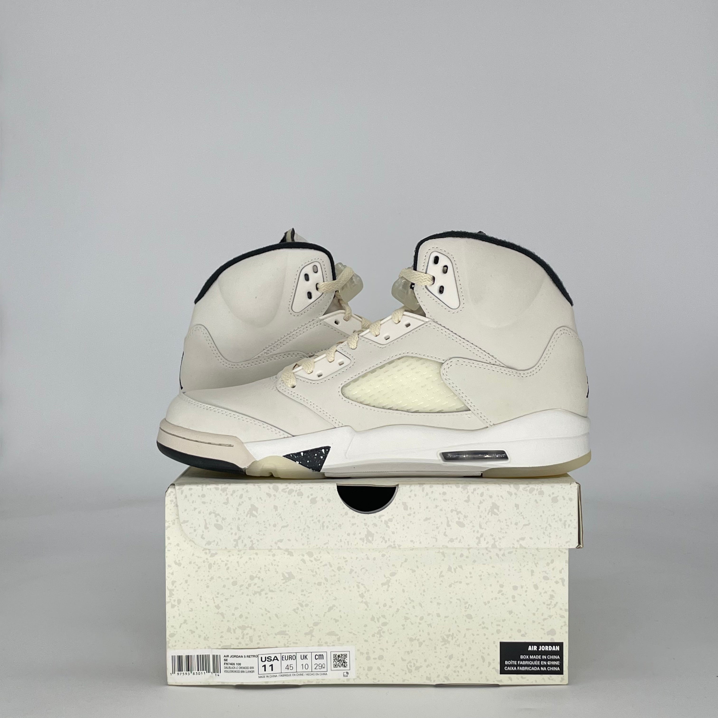 AIR JORDAN 5 SAIL FN7405-100 SIZE 11/12.5W