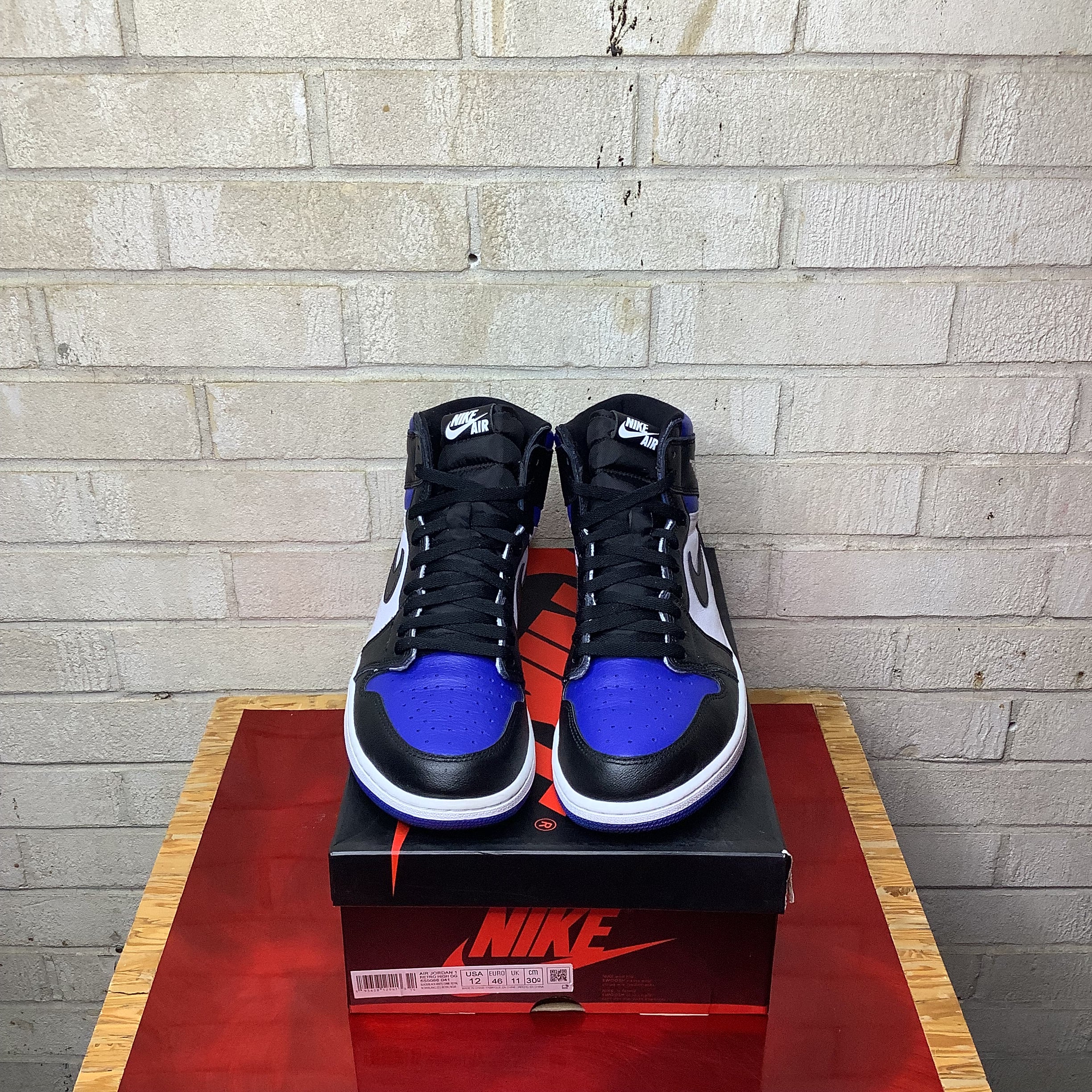 AIR JORDAN 1 ROYAL TOE SIZE 12/13.5W 555088-041