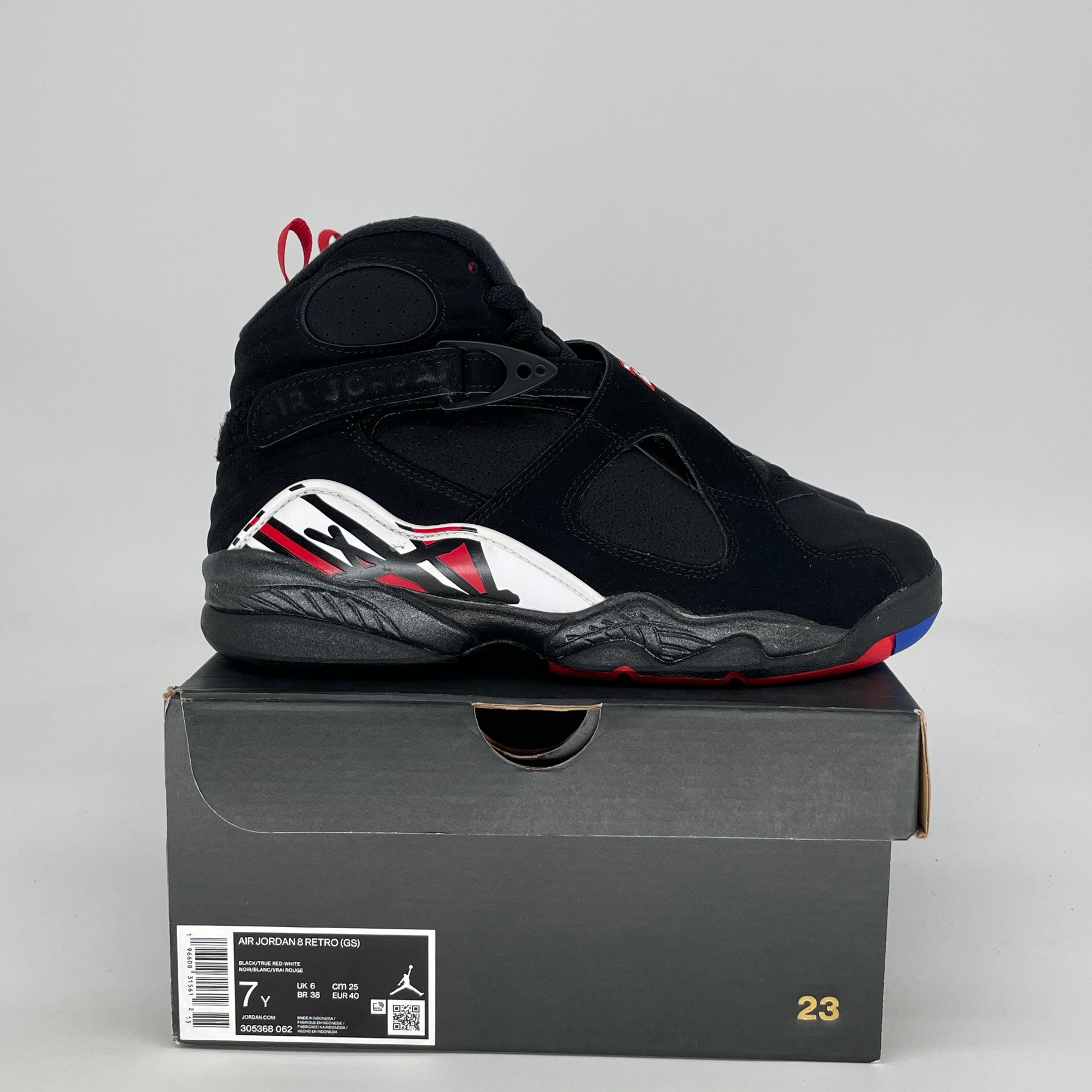 AIR JORDAN 8 PLAYOFFS 305368-062 SIZE 7/8.5W