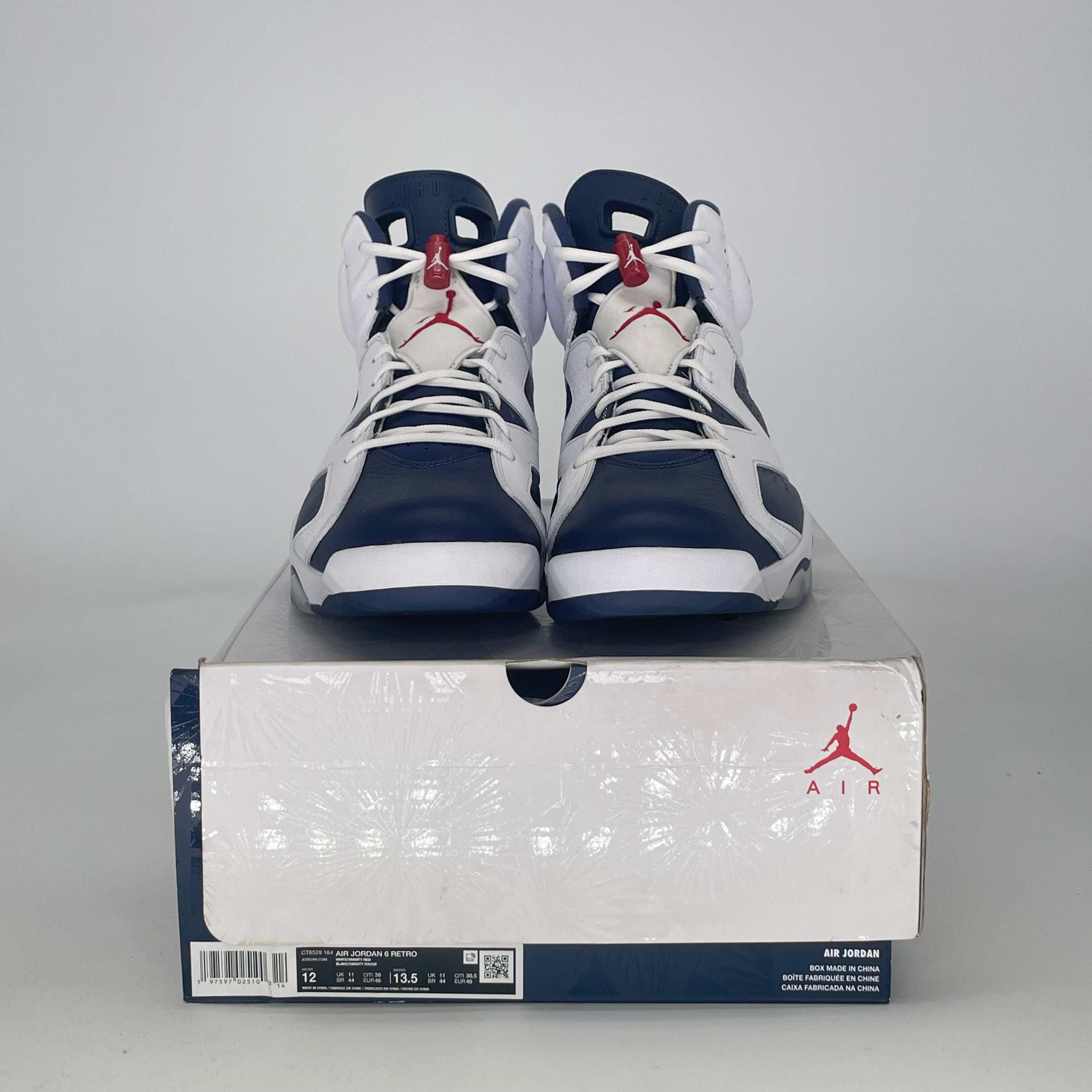 AIR JORDAN 6 OLYMPIC CT8529-164 SIZE 12/13.5W