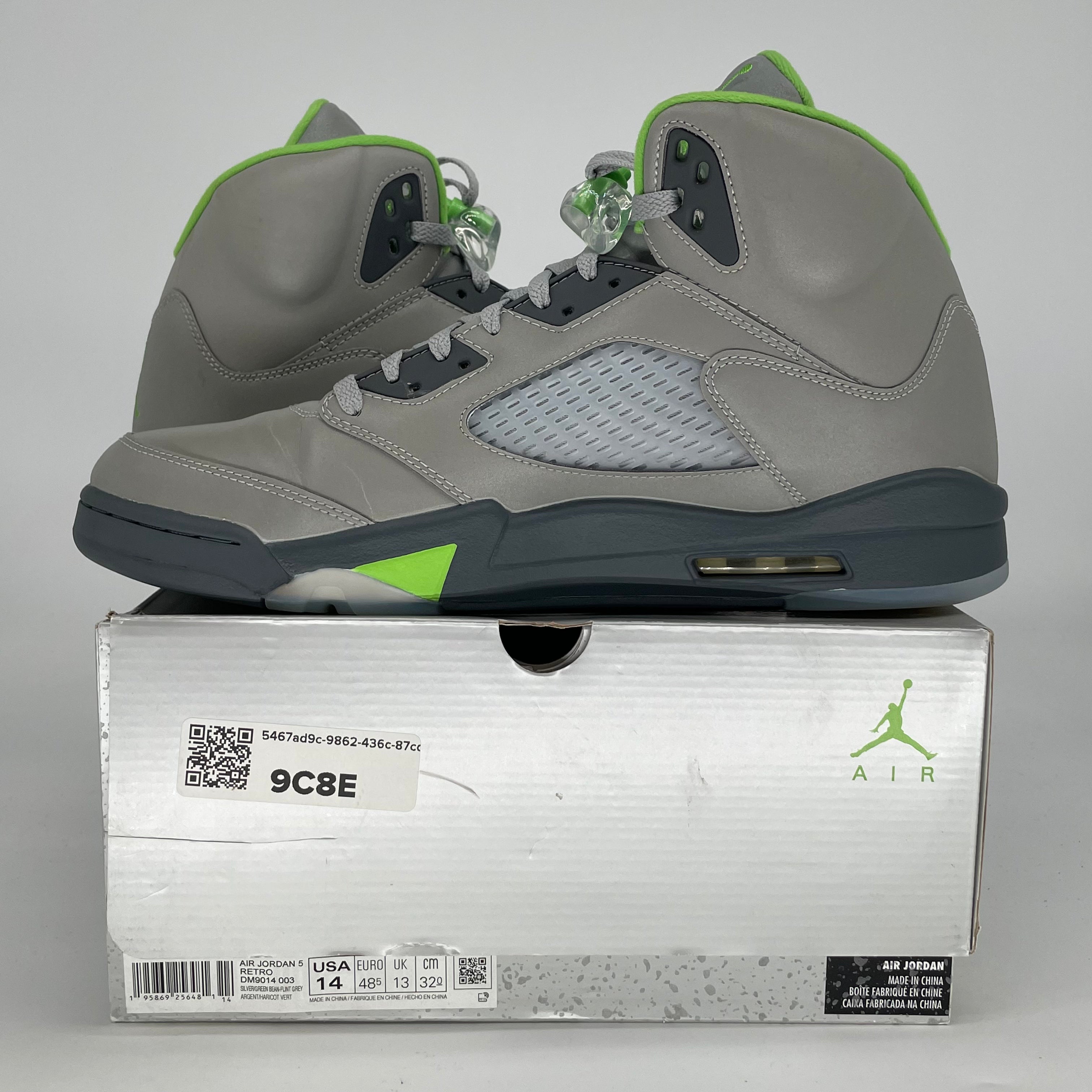 AIR JORDAN 5 GREEN BEAN DM9014-003 SIZE 14/15.5W