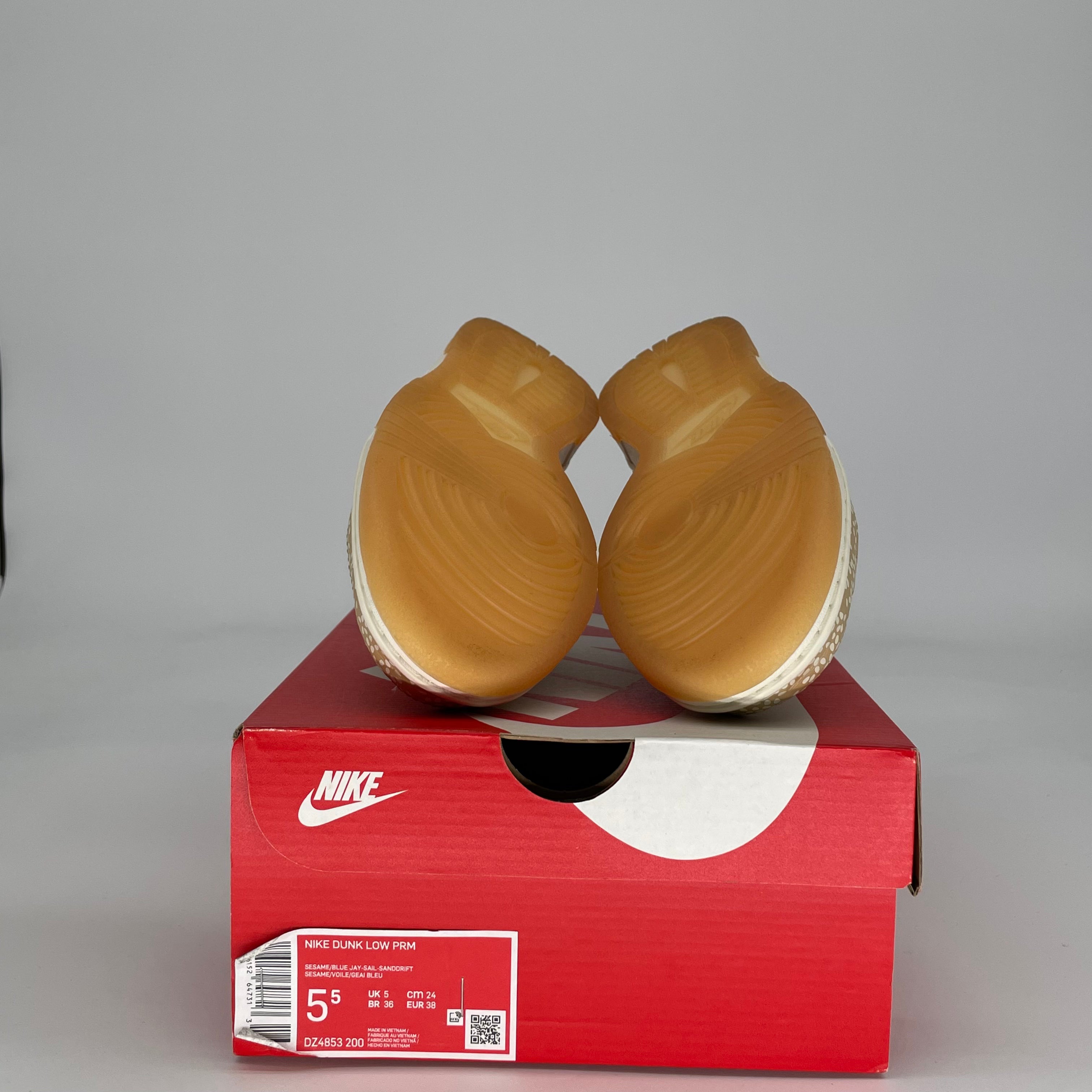 NIKE DUNK LOW MONTREAL BAGEL SESAME DZ4853-200 SIZE 5.5/7W