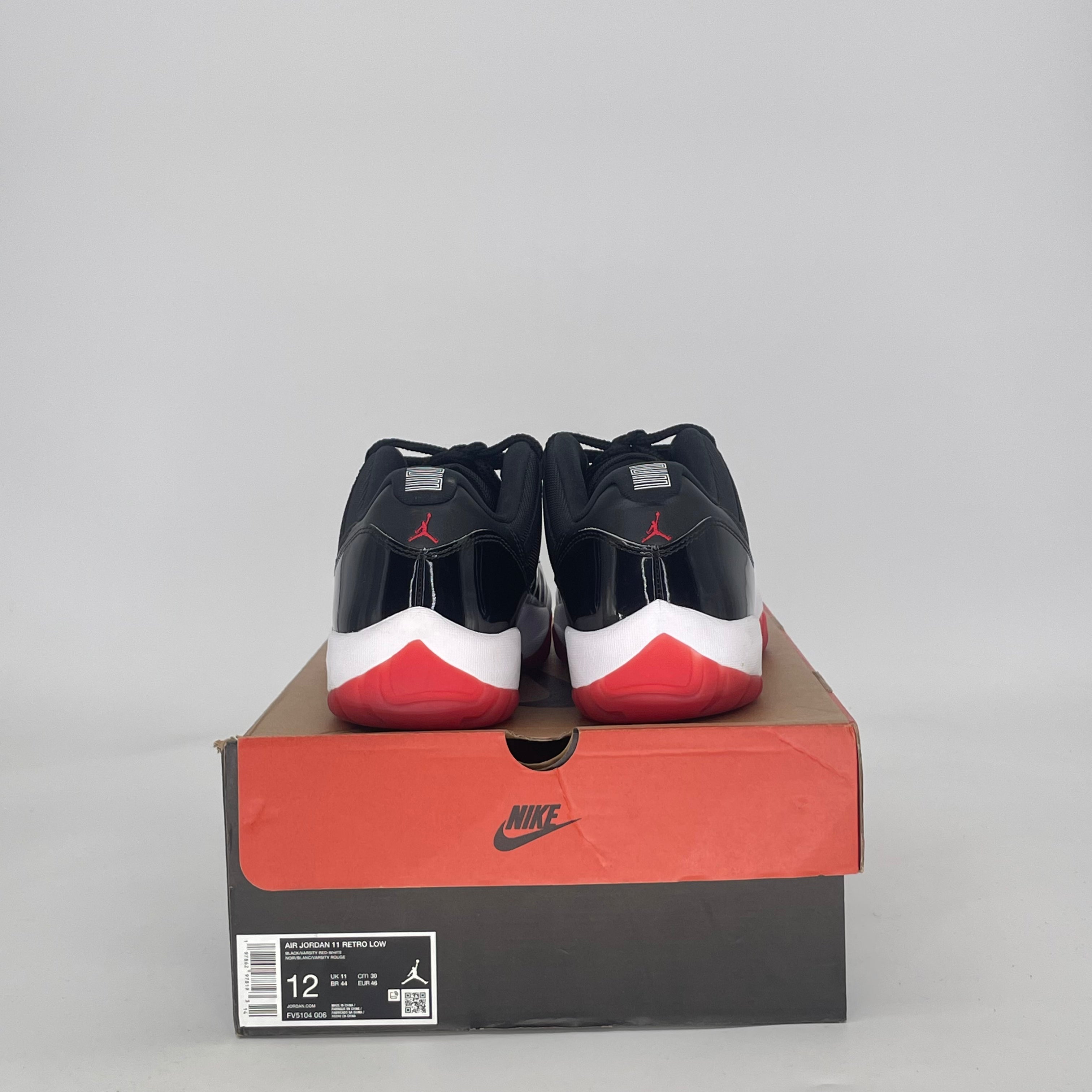 AIR JORDAN 11 LOW BRED FV5104-006 SIZE 12/13.5W