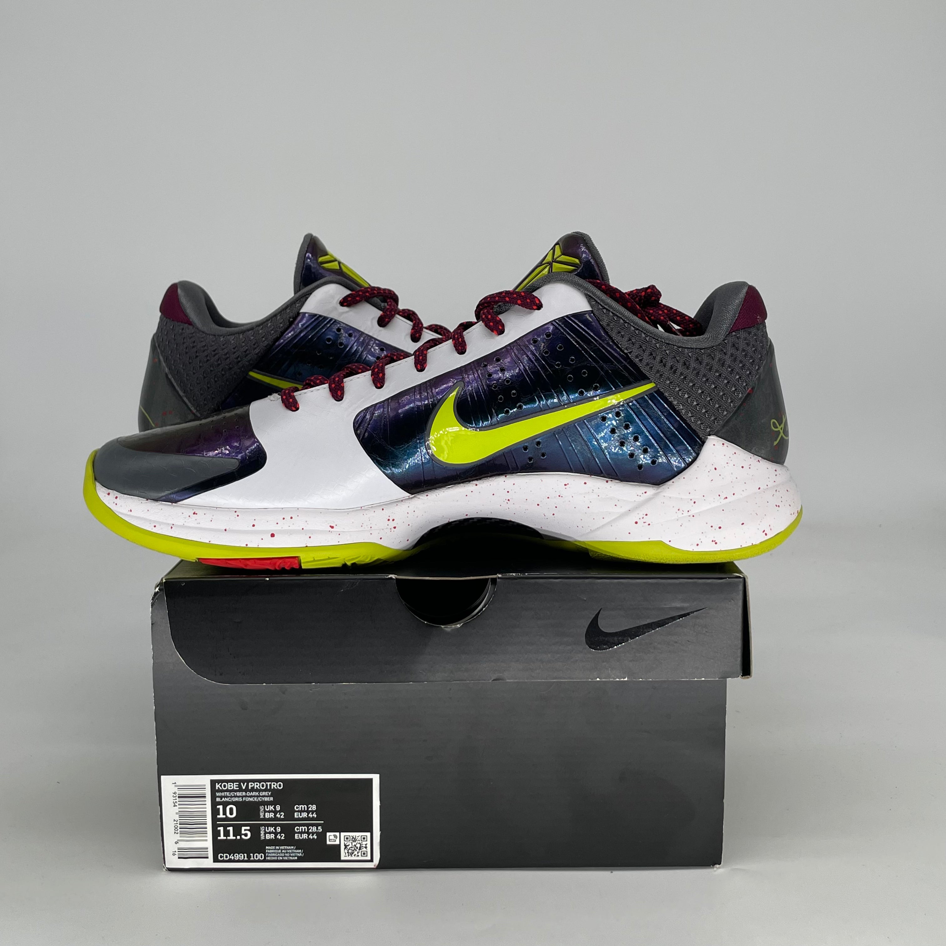NIKE KOBE 5 PROTRO CHAOS CD4991-100 SIZE 10/11.5W