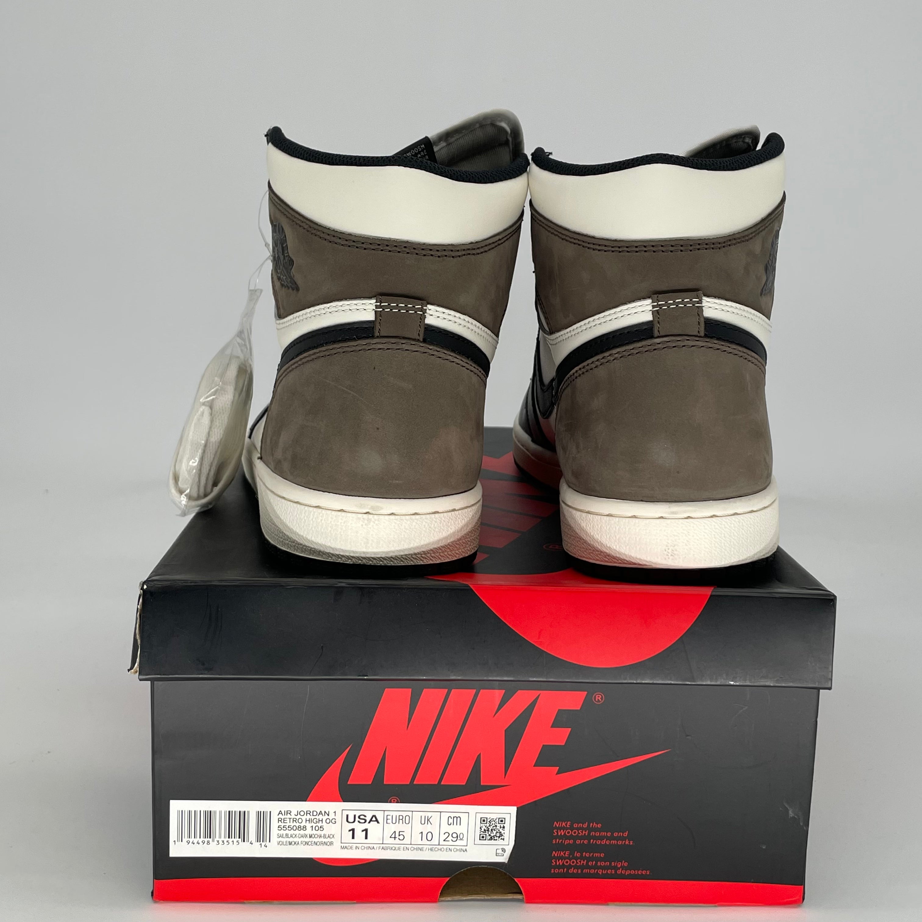 AIR JORDAN 1 MOCHA 555088-105 SIZE 11/12.5W