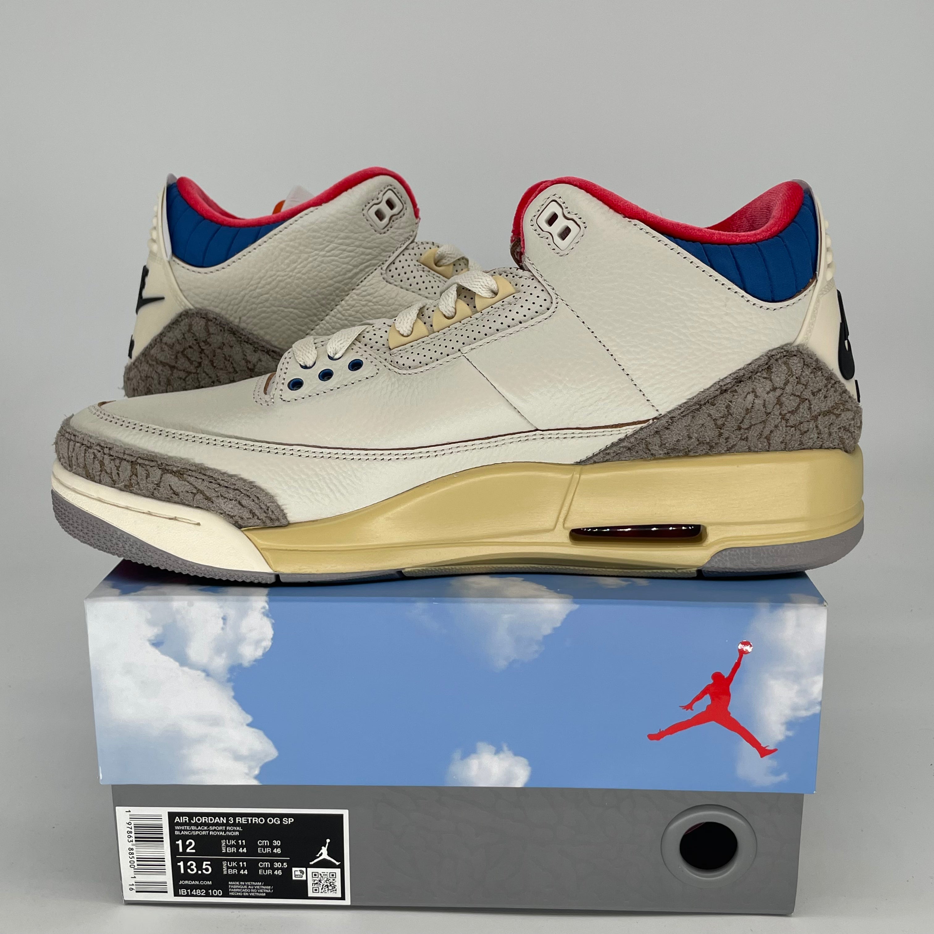 AIR JORDAN 3 SEOUL 2.0 IB1482-100 SIZE 12/13.5W