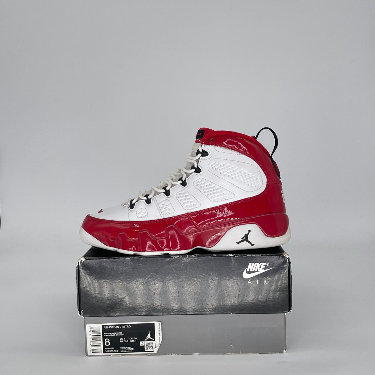 Jordan 9 Retro White Gym Red