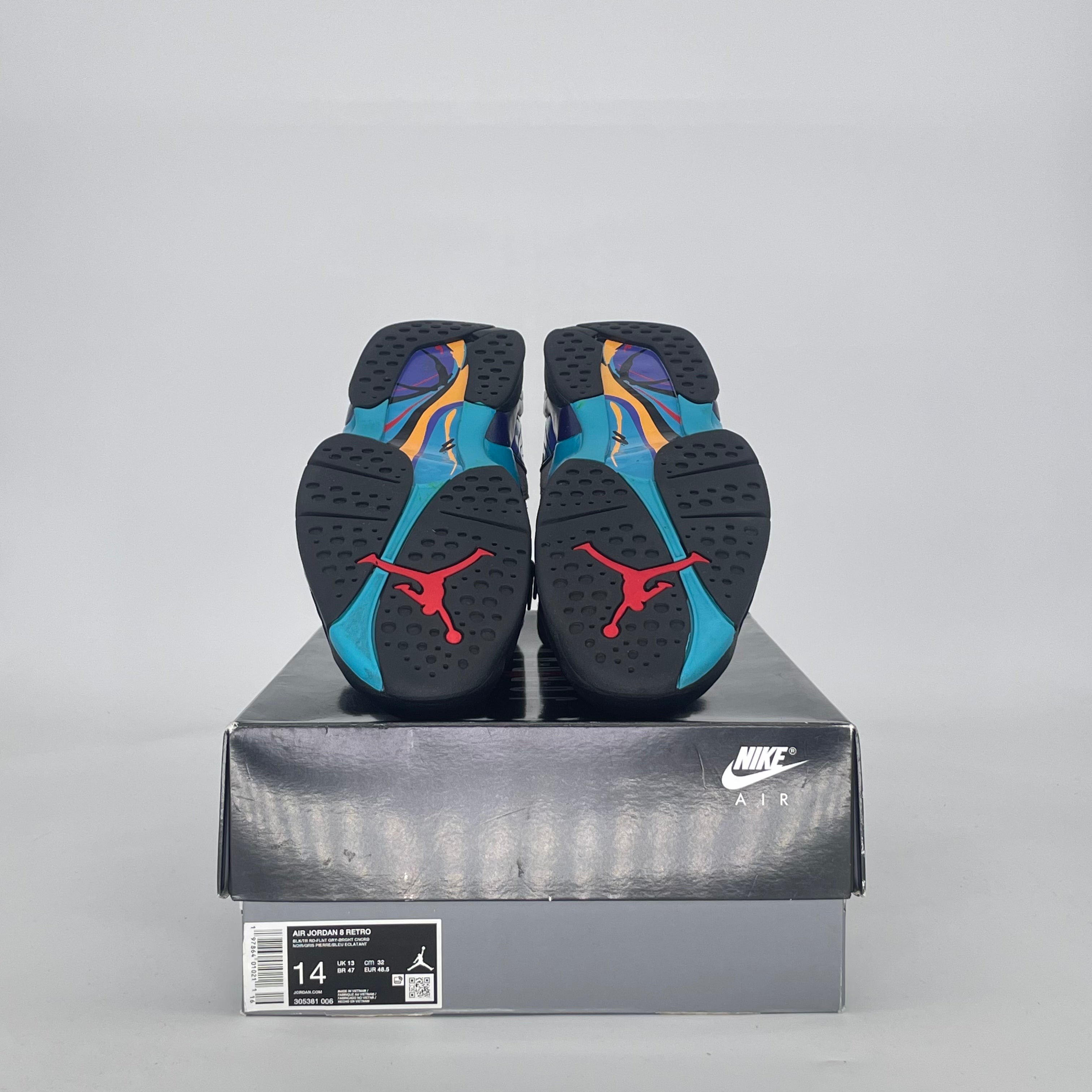 AIR JORDAN 8 AQUA 305381-006 SIZE 14/15.5W