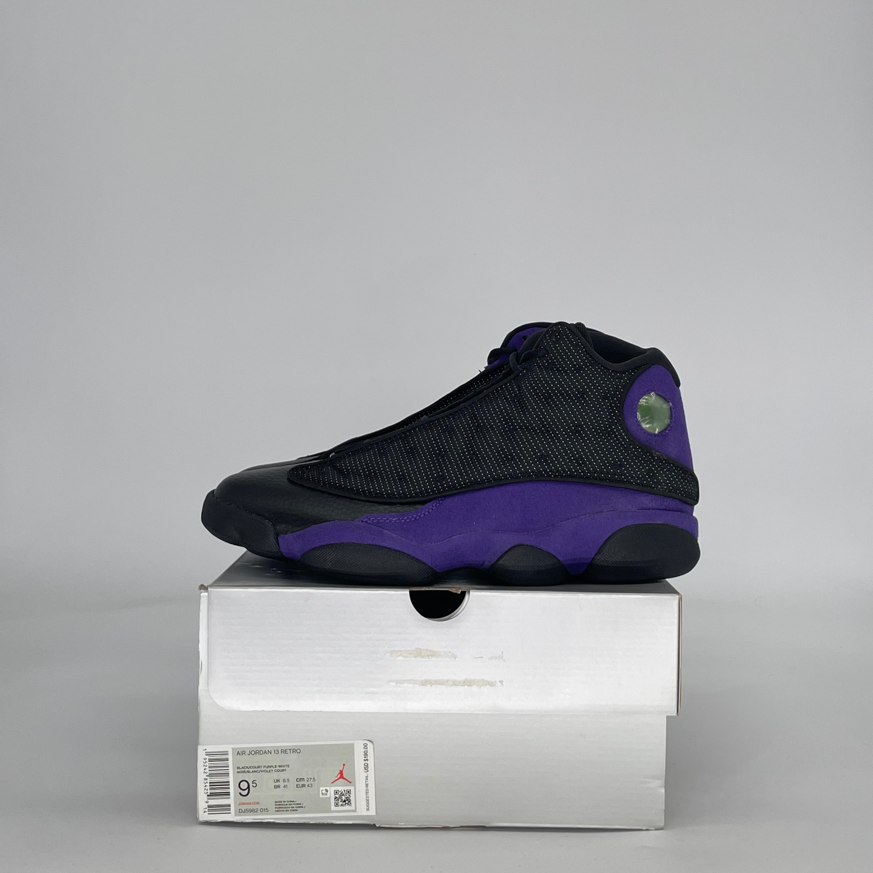 AIR JORDAN 13 COURT PURPLE DJ5982-015 SIZE 9.5/11W