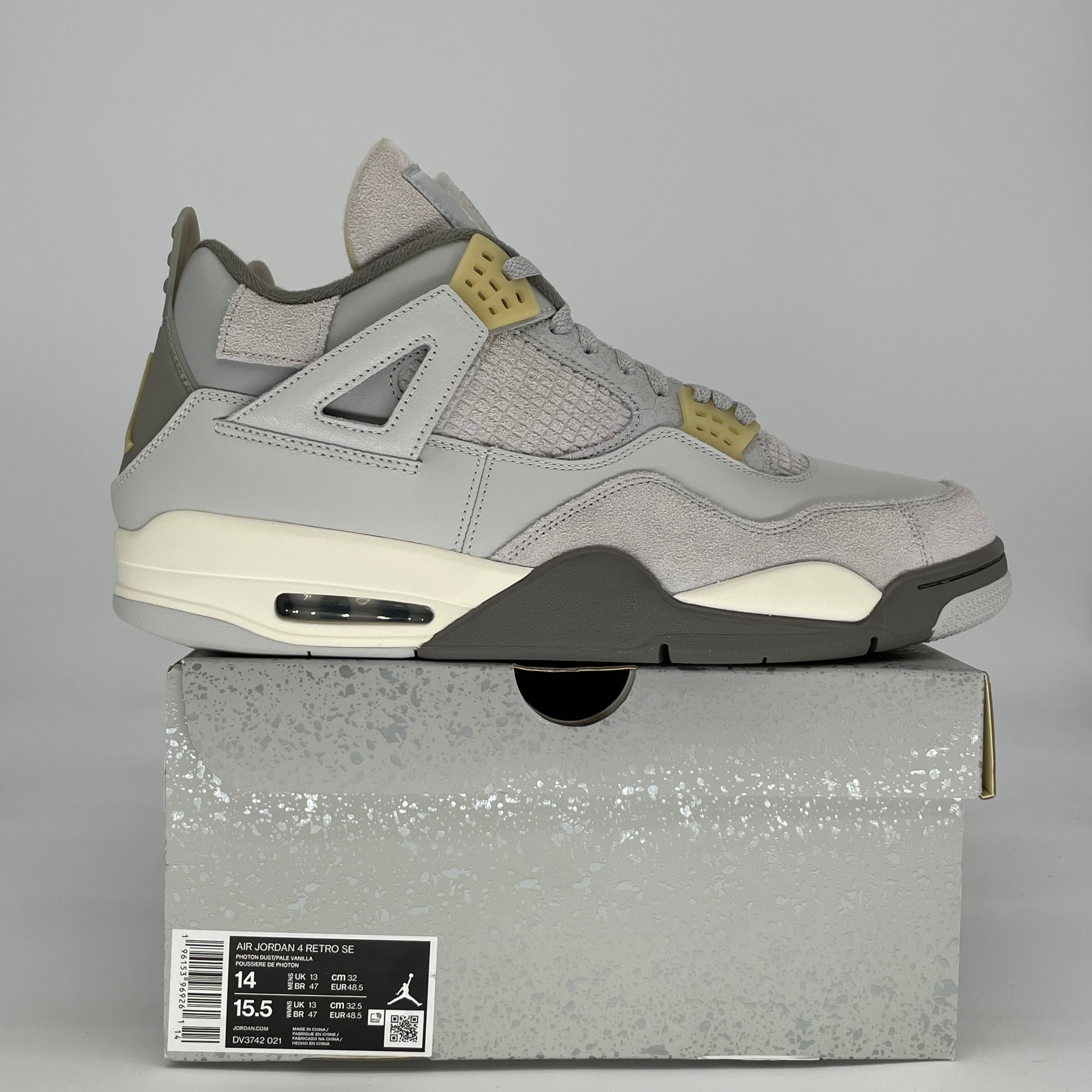 AIR JORDAN 4 CRAFT PHOTON DUST DV3742-021 SIZE 14/15.5W