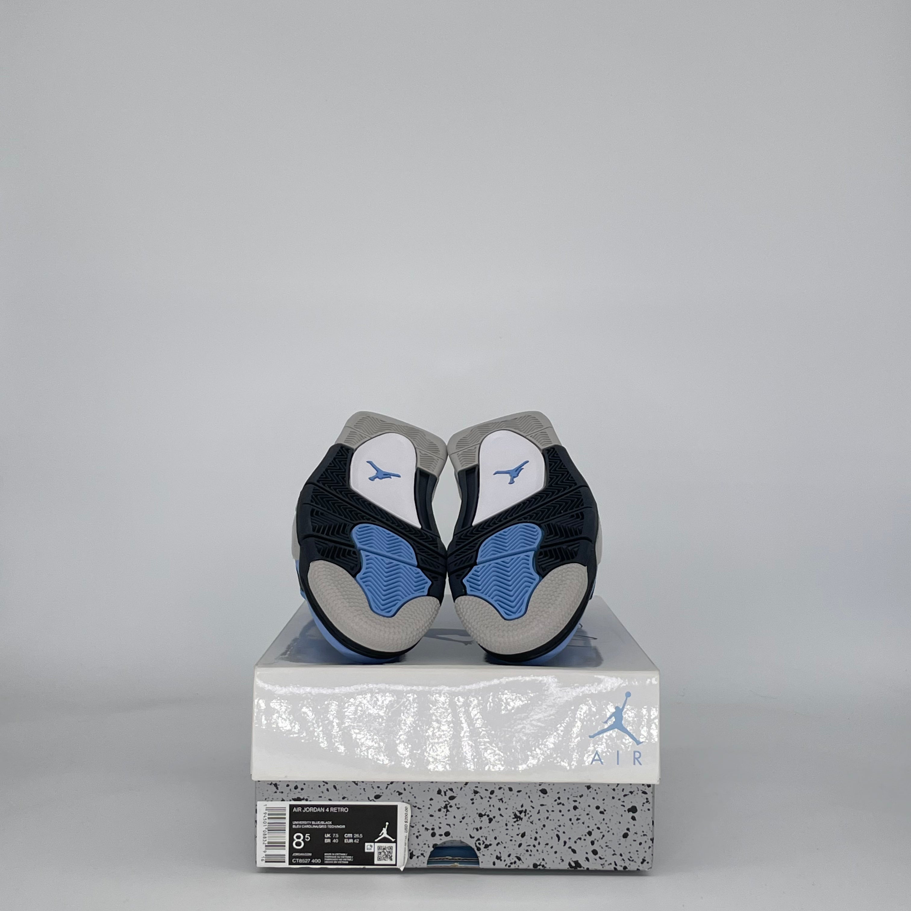 AIR JORDAN 4 UNIVERSITY BLUE CT8527-400 SIZE 8.5/10W