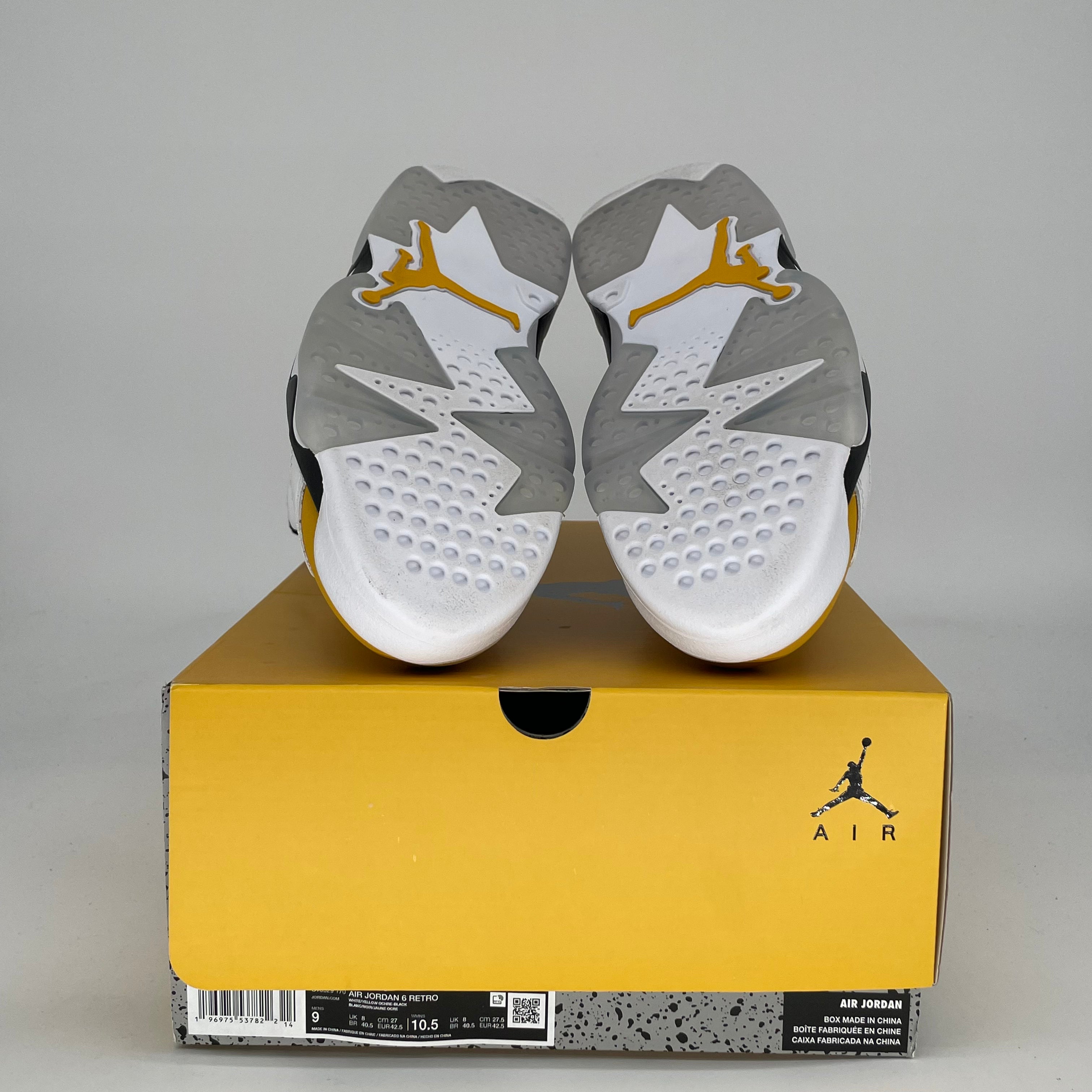 AIR JORDAN 6 YELLOW OCHRE CT8529-170 SIZE 9/10.5W