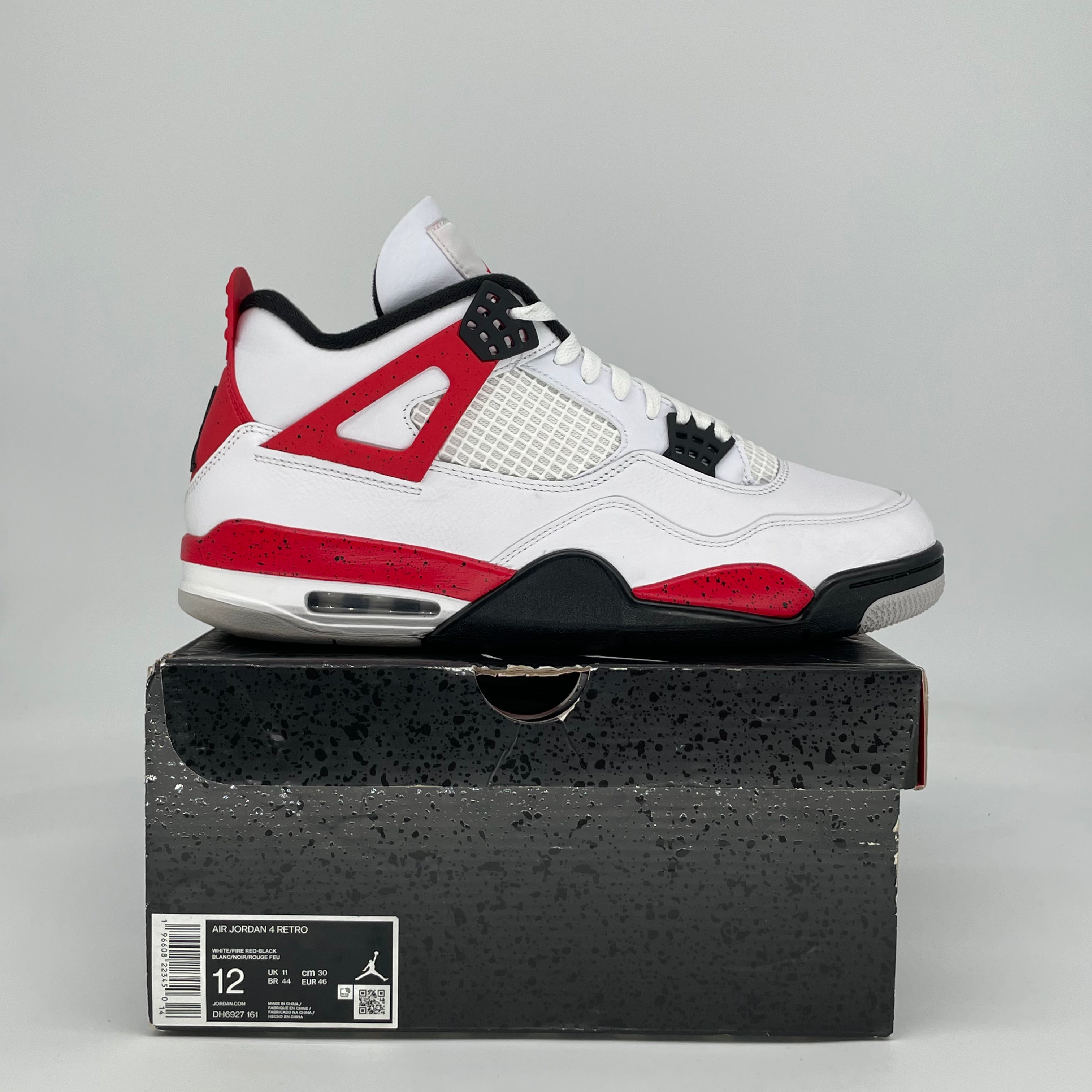 AIR JORDAN 4 RED CEMENT DH6927-161 SIZE 12/13.5W