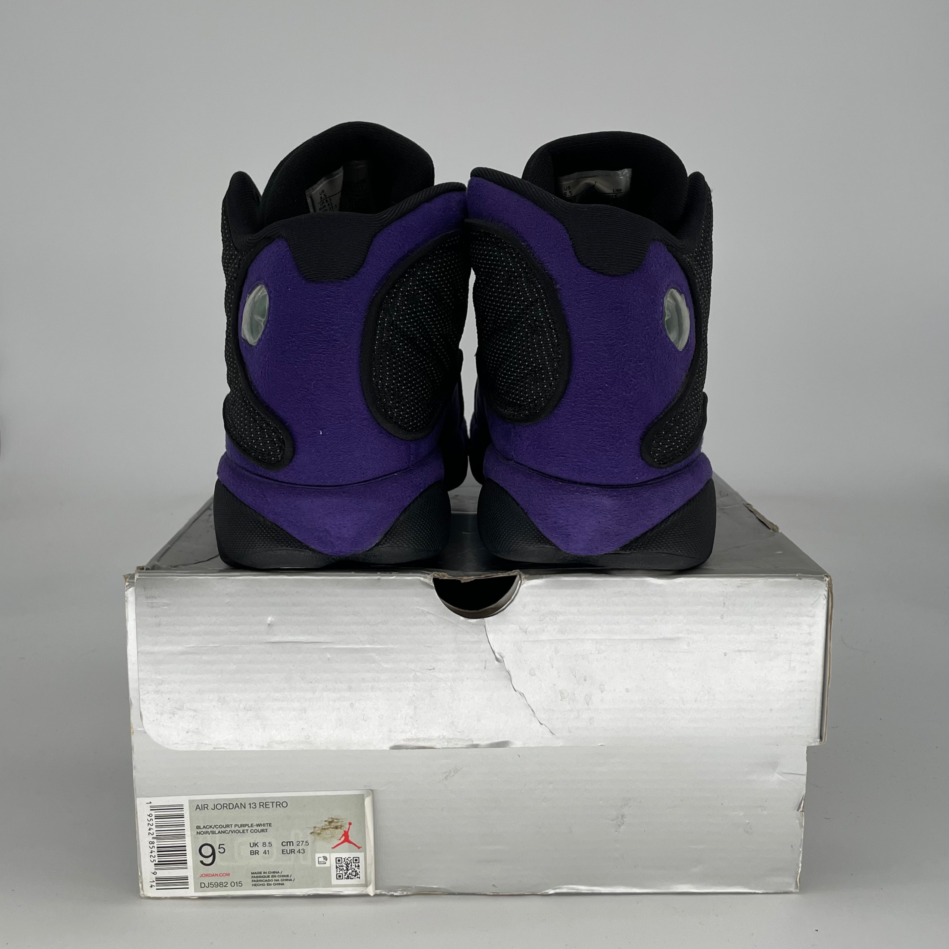AIR JORDAN 13 COURT PURPLE DJ5982-015 SIZE 9.5/11W