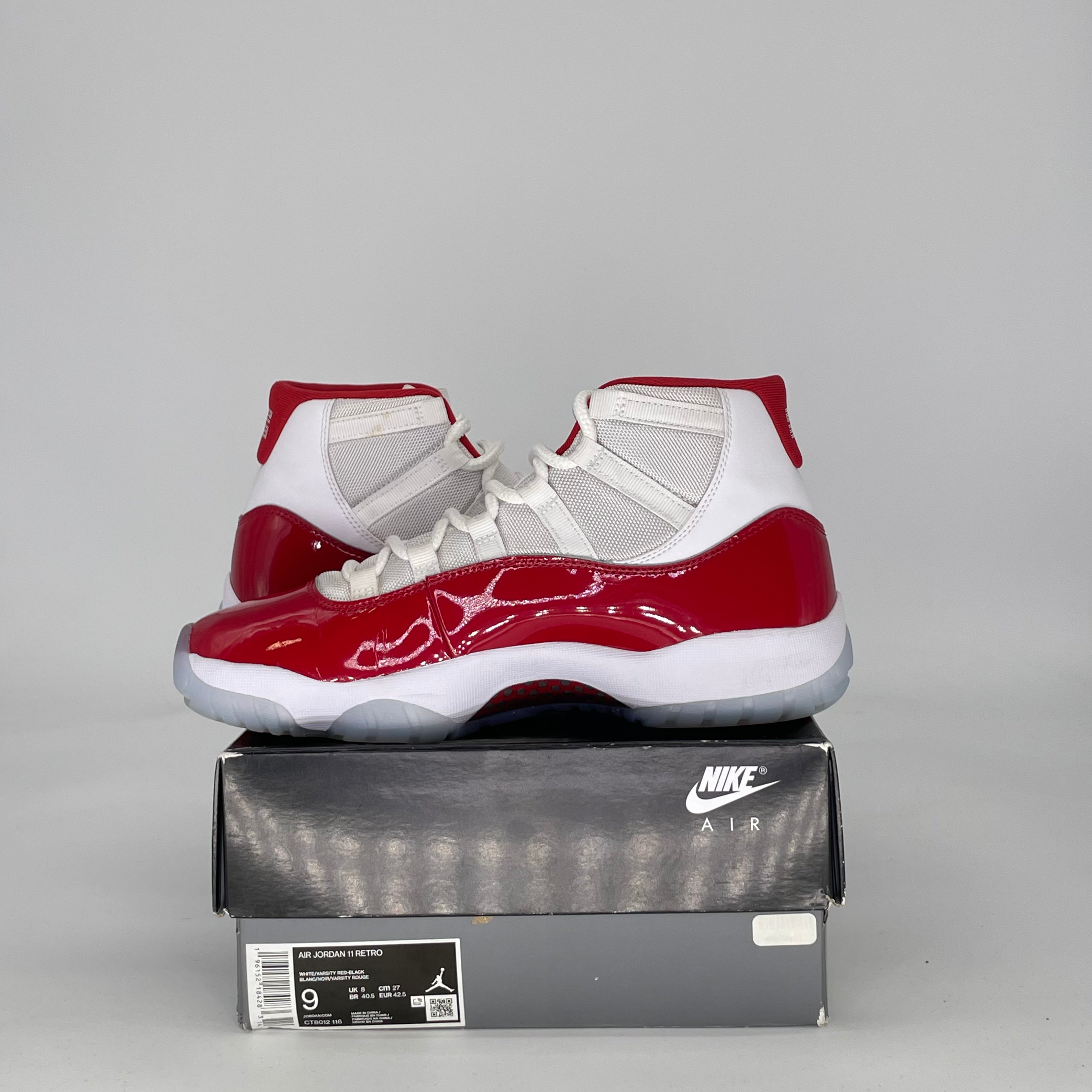 AIR JORDAN 11 CHERRY (2022) CT8012-116 SIZE 9/10.5W