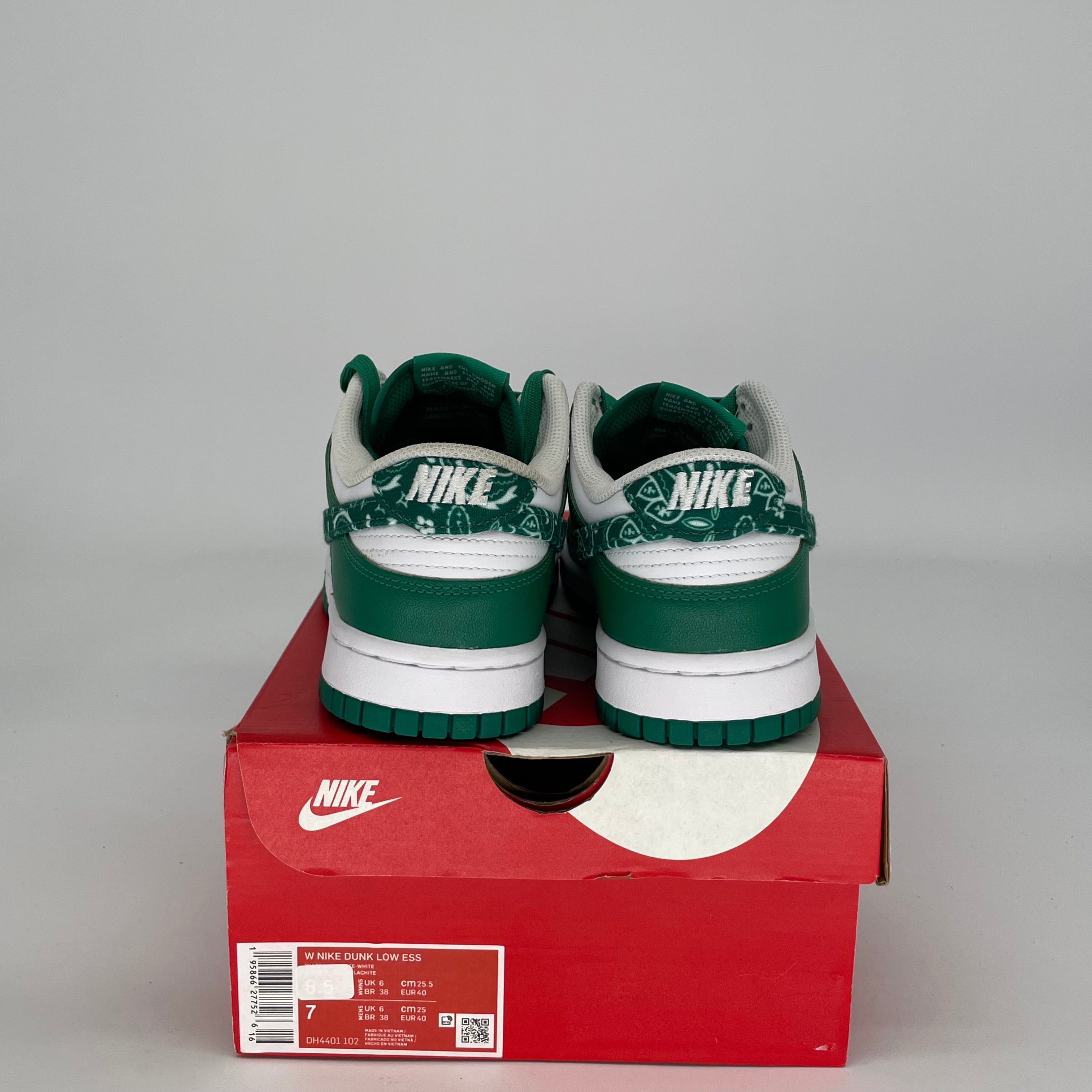 NIKE DUNK LOW PAISLEY PACK GREEN DH4401-102 SIZE 7/8.5W