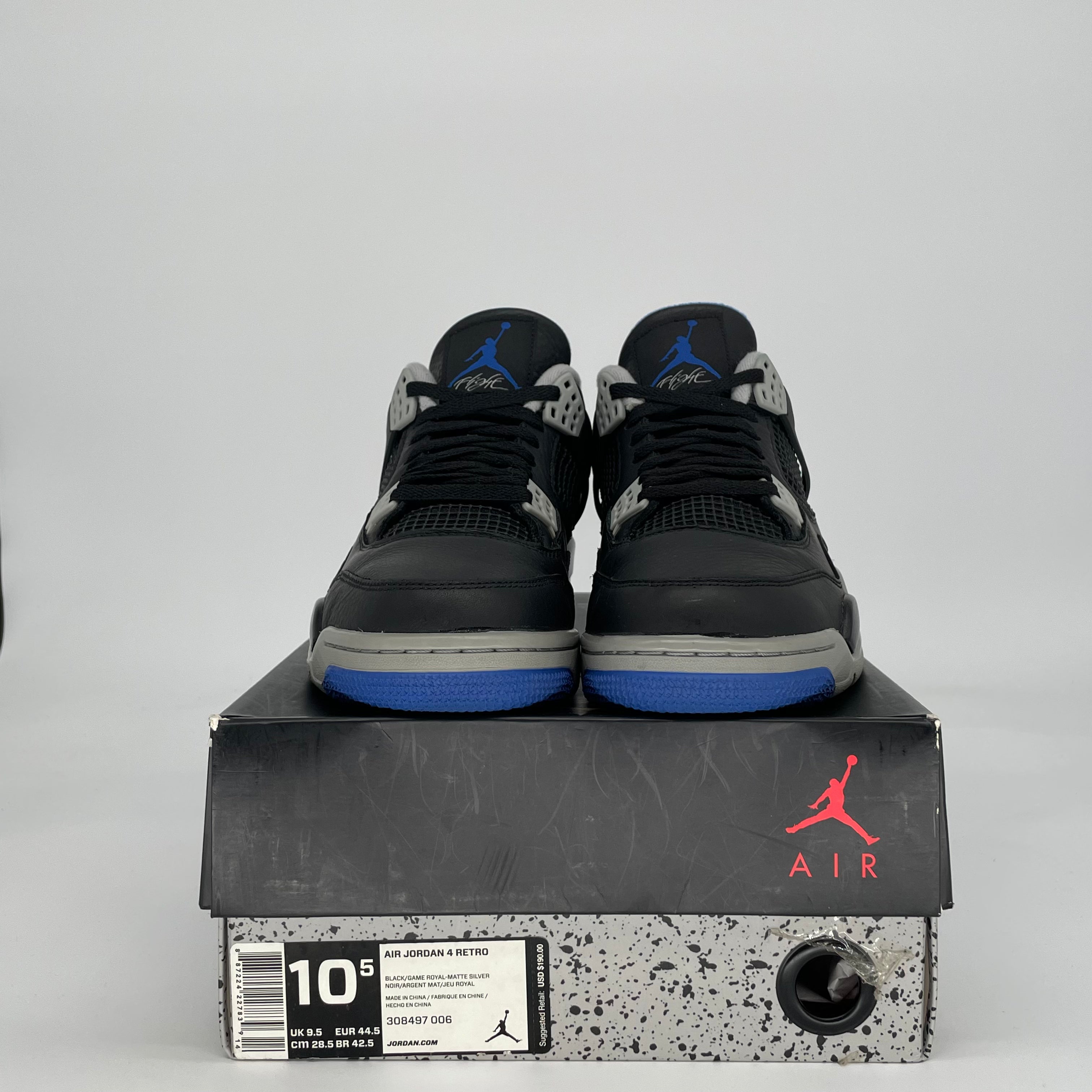 AIR JORDAN 4 MOTORSPORTS ALTERNATE 308497-006 SIZE 10.5/12W