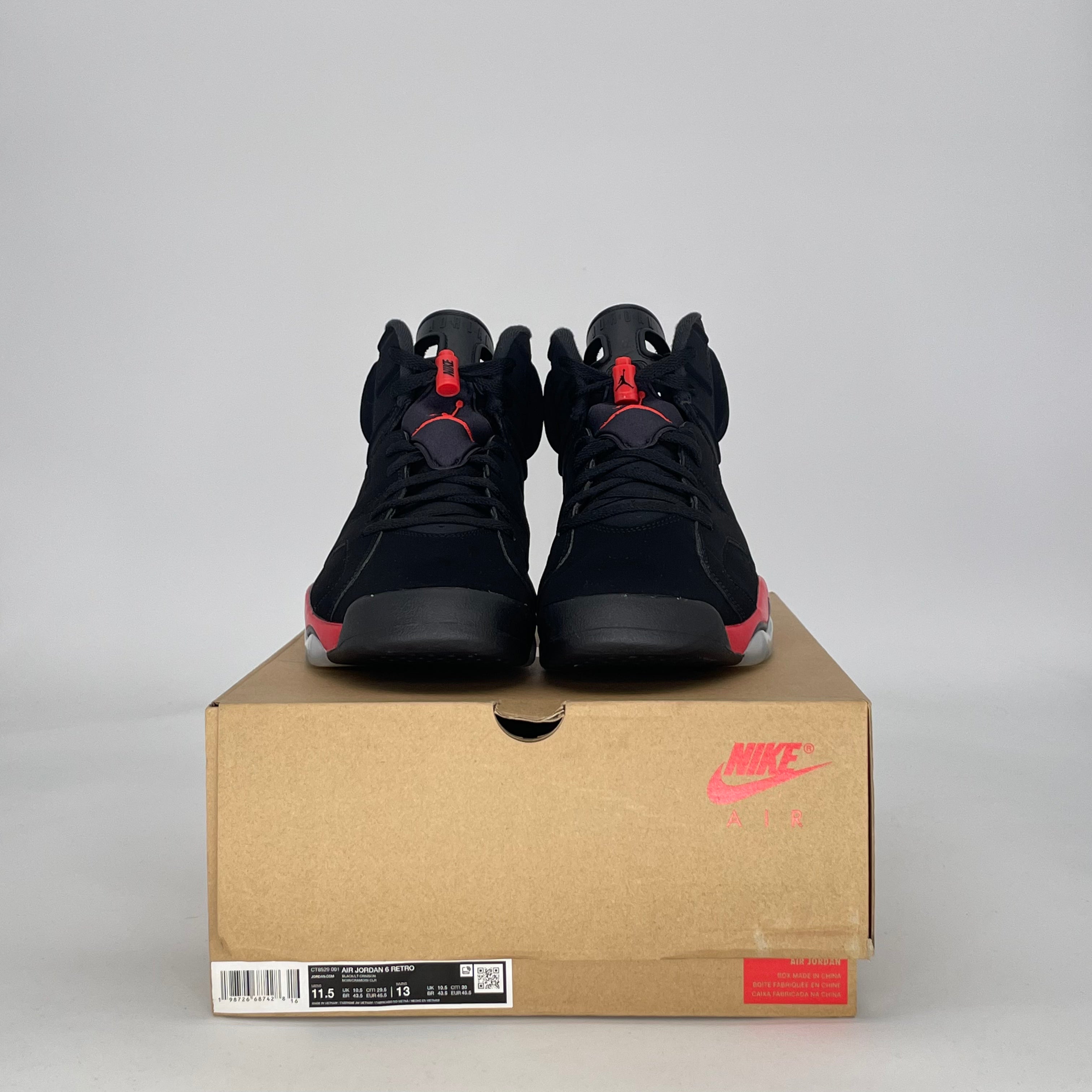 AIR JORDAN 6 INFRARED SALESMAN CT8529-001 SIZE 11.5/13W