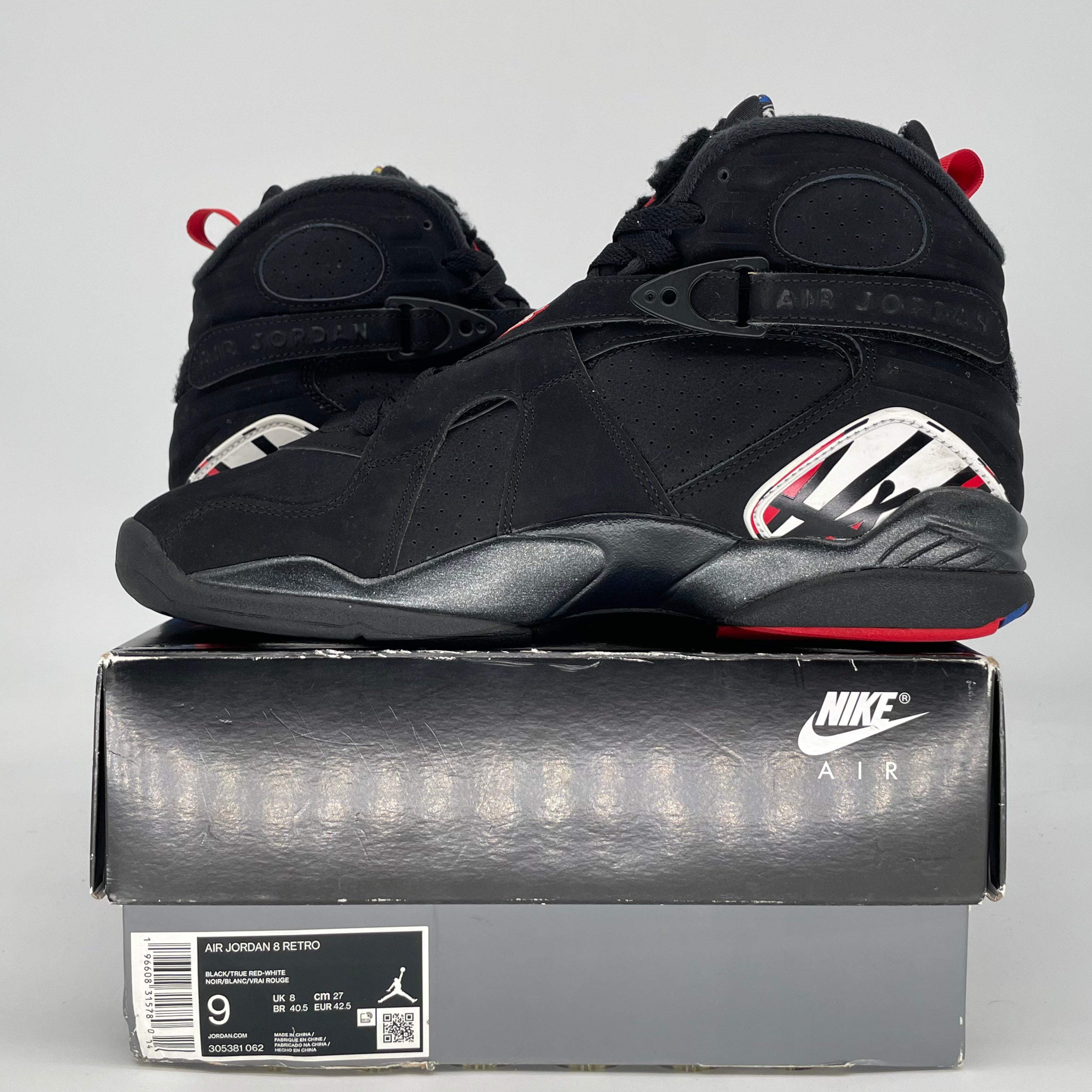 AIR JORDAN 8 PLAYOFFS 305381-062 SIZE 9/10.5W