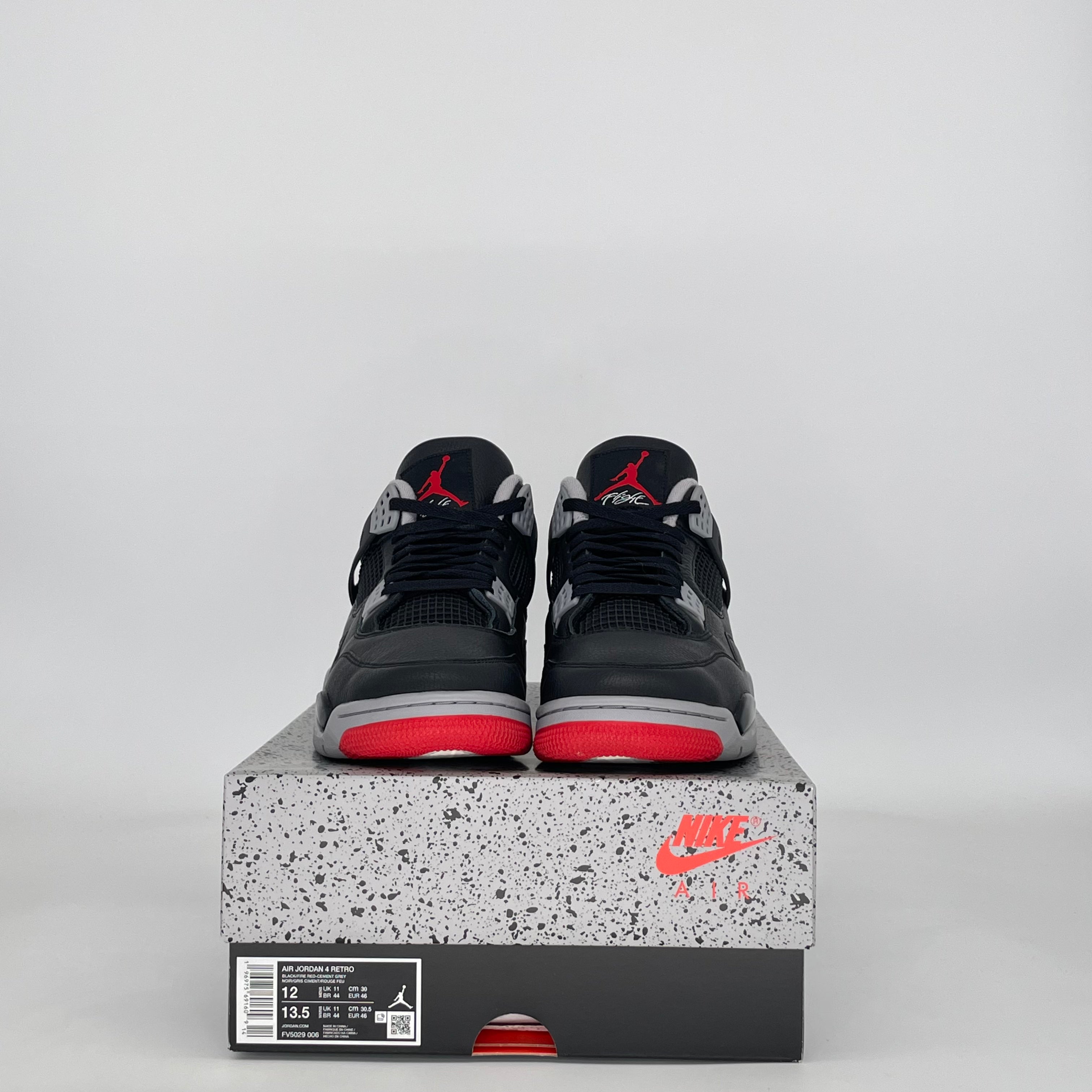 AIR JORDAN 4 BRED REIMAGINED FV5029-006 SIZE 12/13.5W