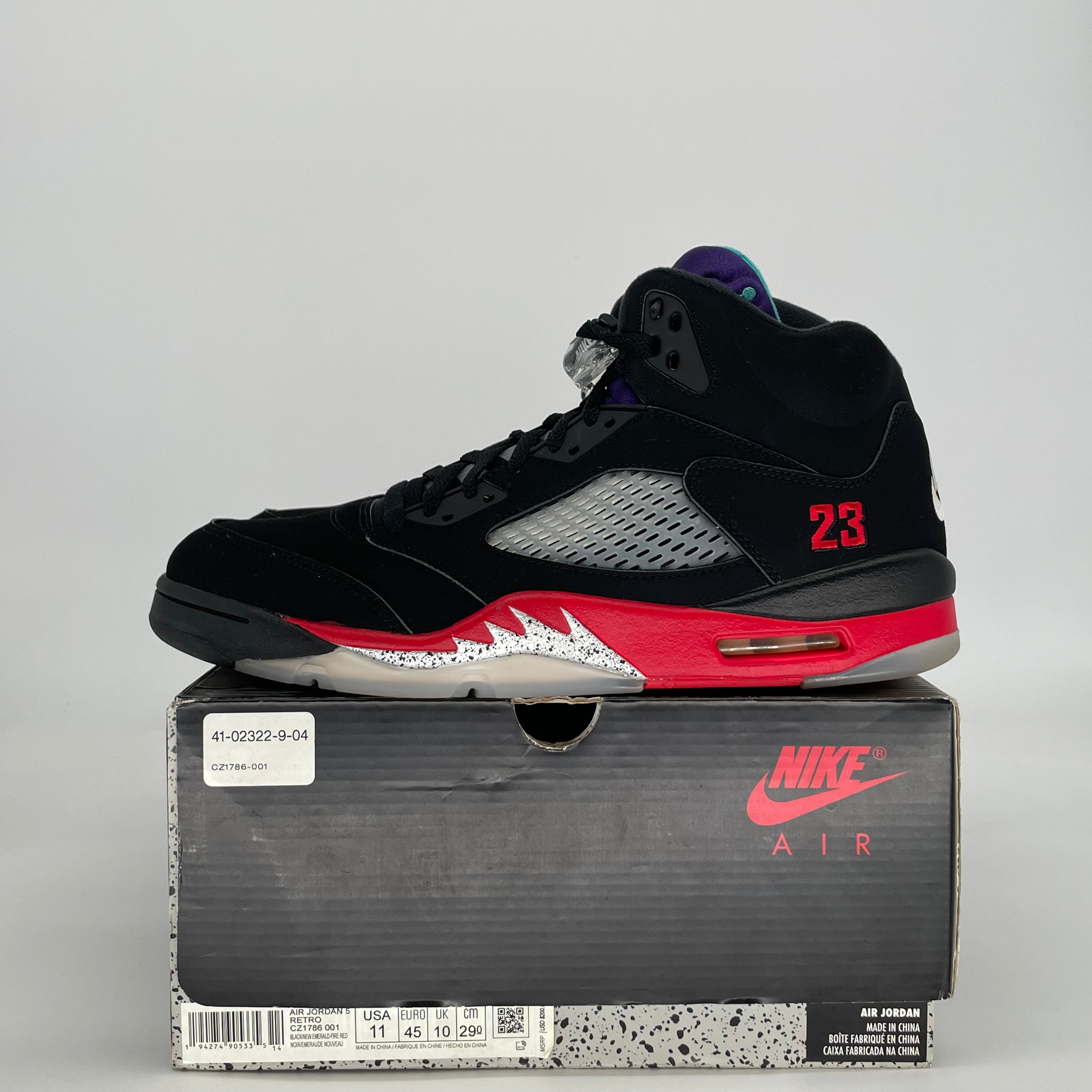 AIR JORDAN 5 TOP 3 CZ1786-001 SIZE 11/12.5W