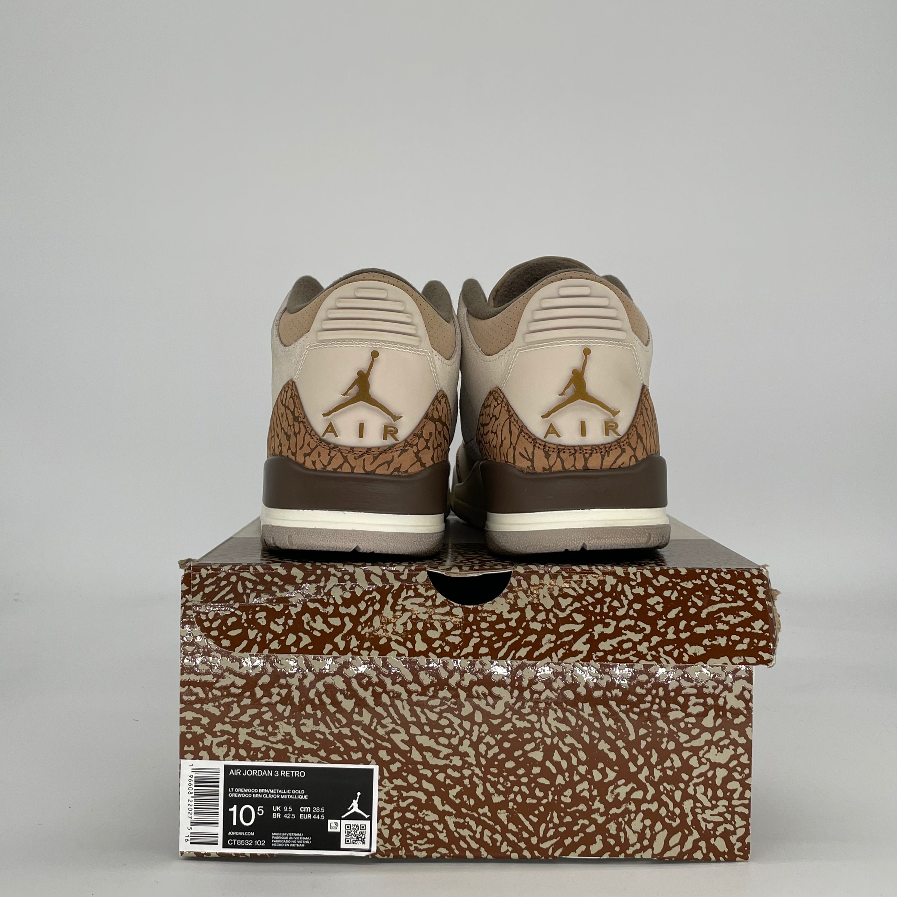 AIR JORDAN 3 PALOMINO CT8532-102 SIZE 10.5/12W
