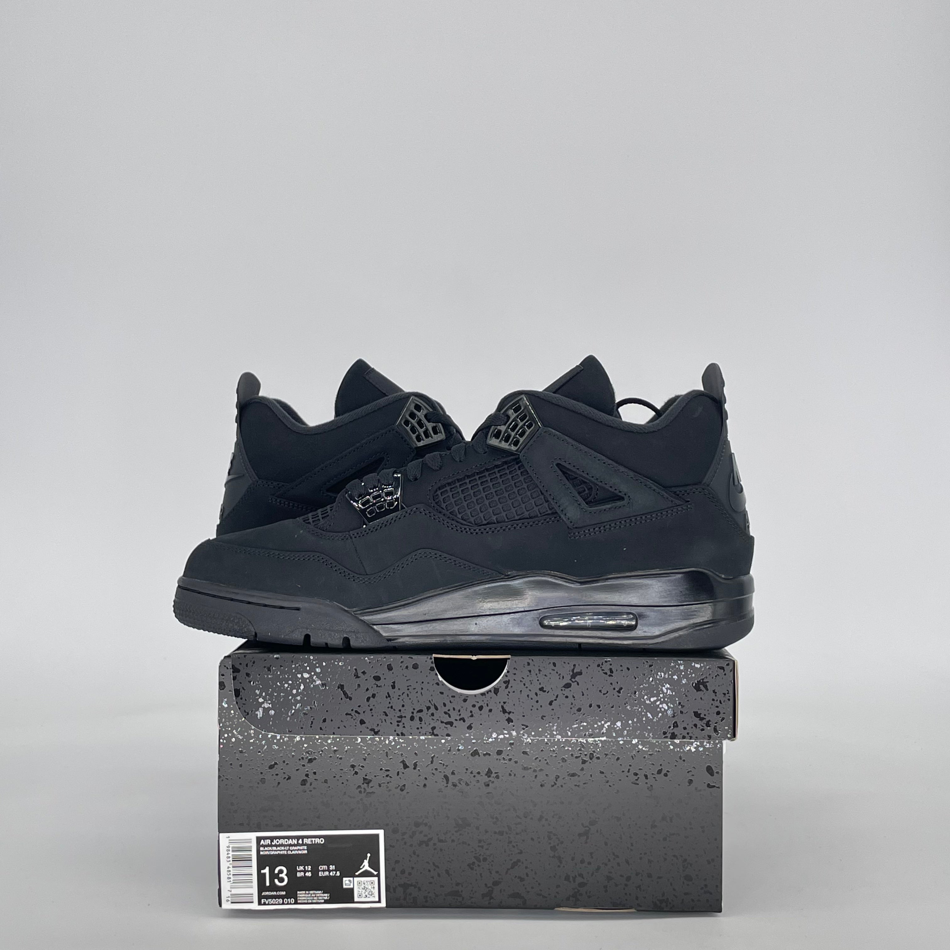 AIR JORDAN 4 BLACK CAT FV5029-010 SIZE 13/14.5W