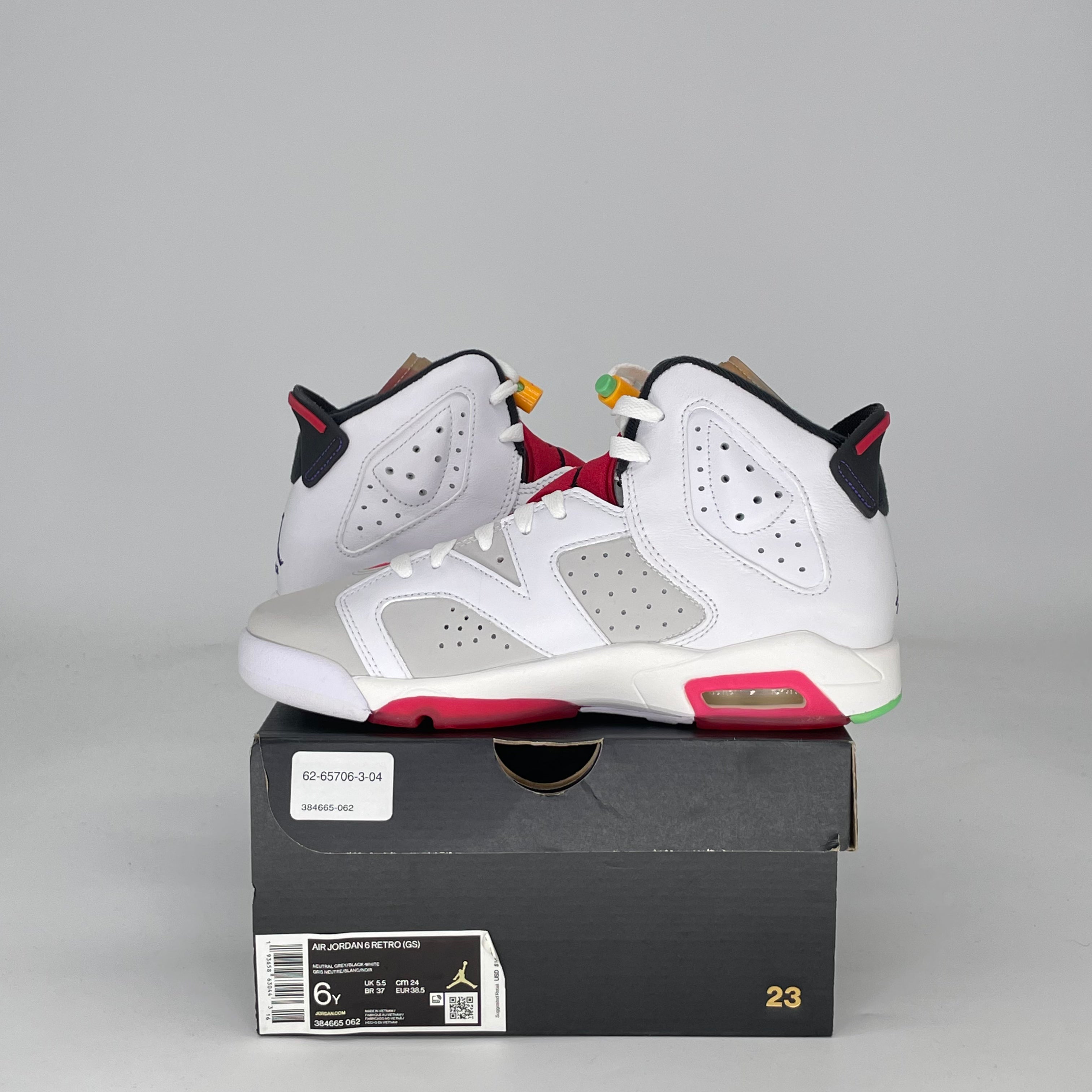 AIR JORDAN 6 HARE 384665-062 SIZE 6/7.5W