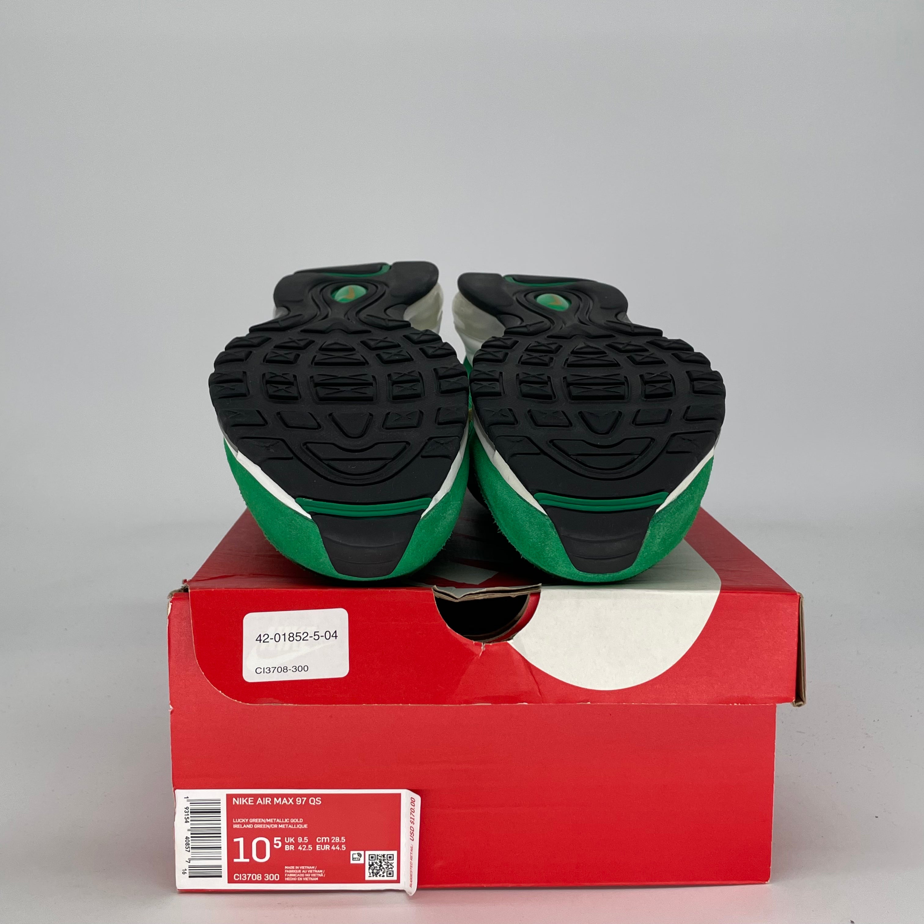 NIKE AIR MAX 97 LUCKY GREEN CI3708-300 SIZE 10.5/12W