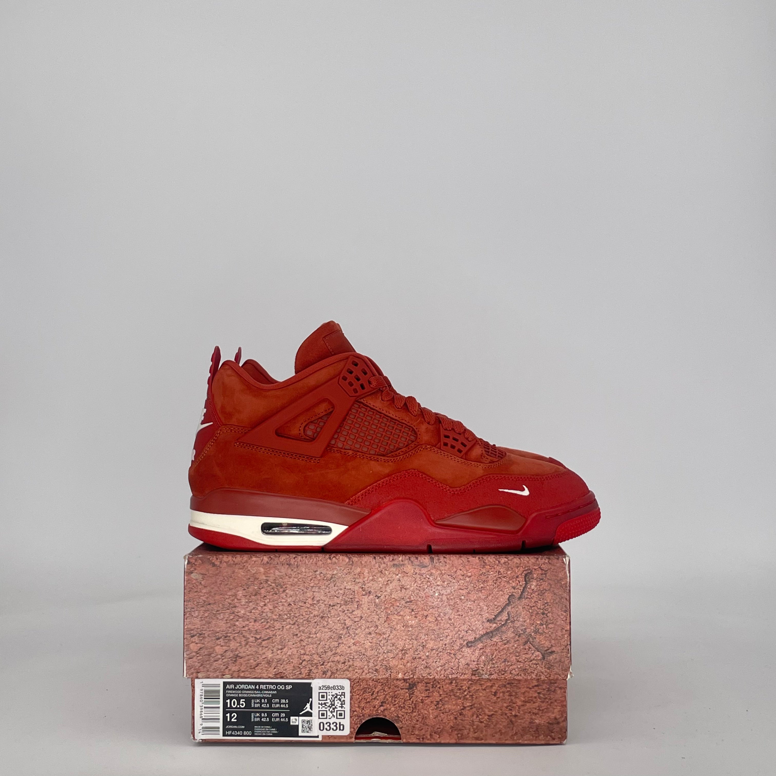 AIR JORDAN 4 NIGEL SYLVESTER BRICK BY BRICK HF4340-800 SIZE 10.5/12W