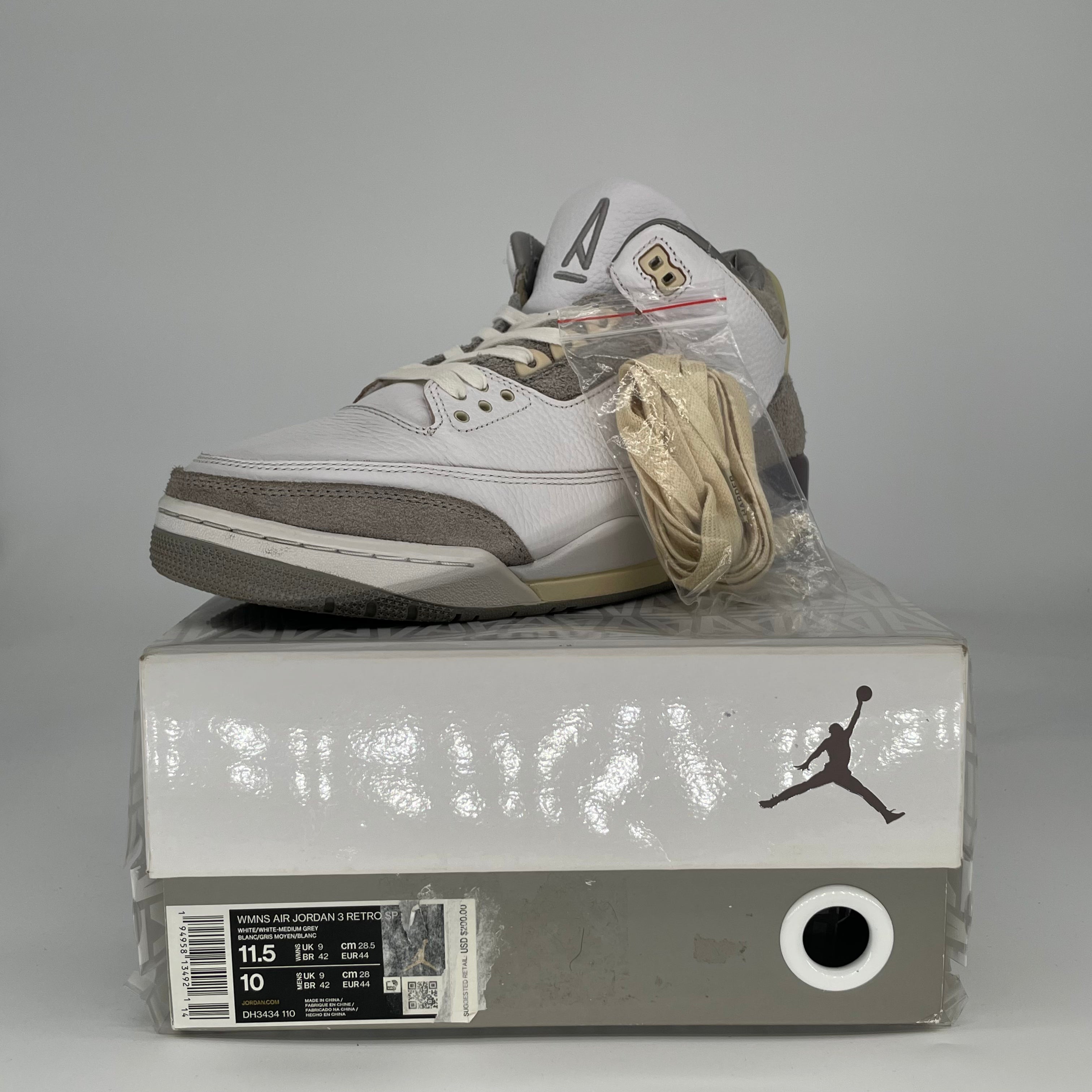 AIR JORDAN 3 A MA MANIERE W DH3434-110 SIZE 10.5/11.5W